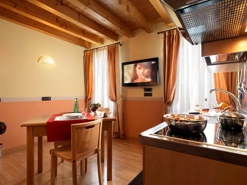 Kitchen or kitchenette in Hotel & Residence Roma