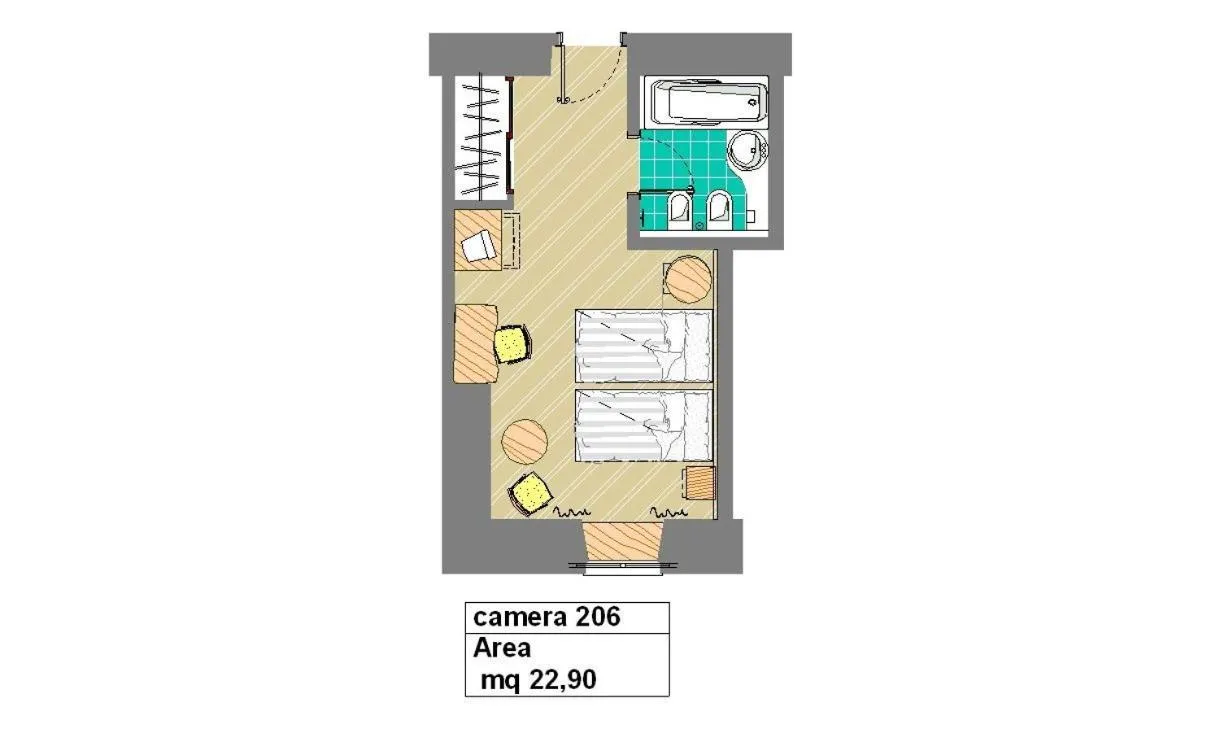 Floor plan in Hotel Eden