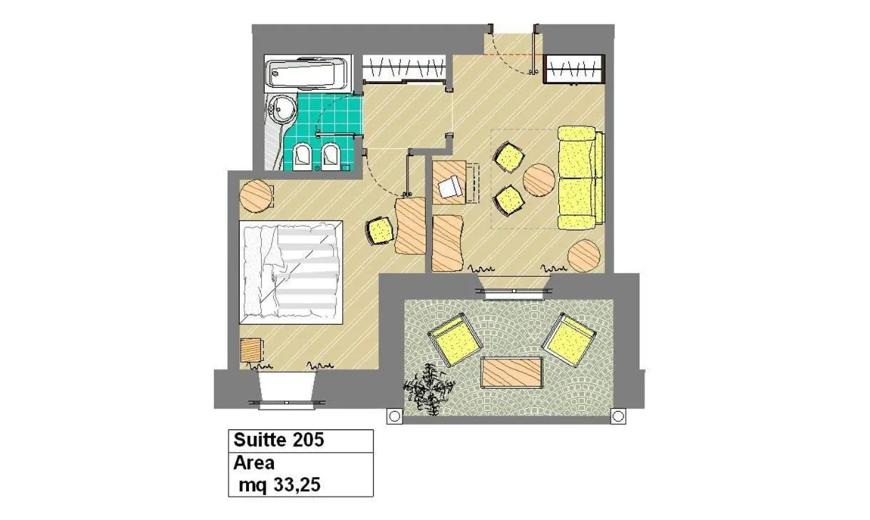 Floor plan in Hotel Eden