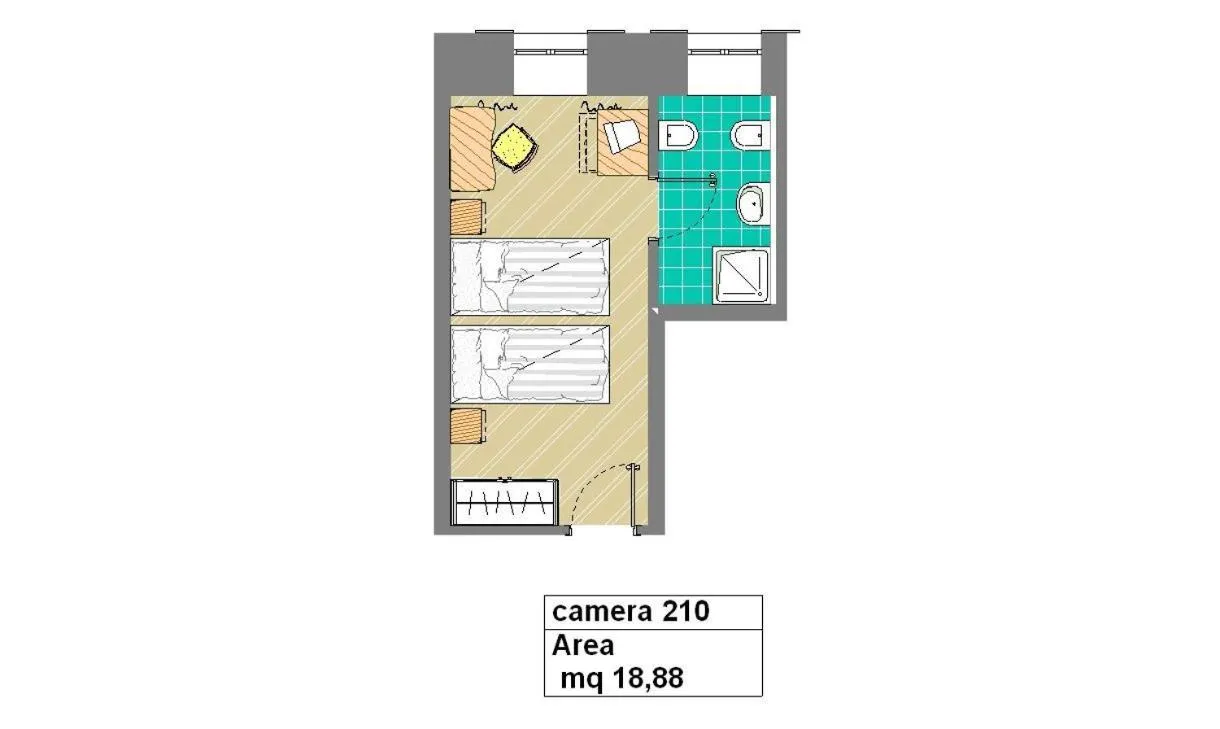 Floor plan in Hotel Eden