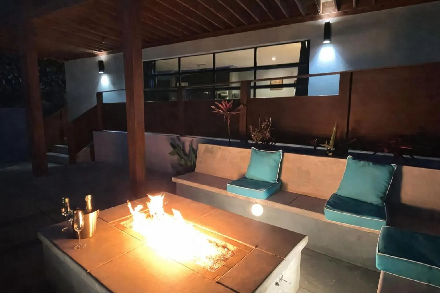 Patio in Contemporary Ocean Sunset Views with Firepit Pt Loma close to PLNU