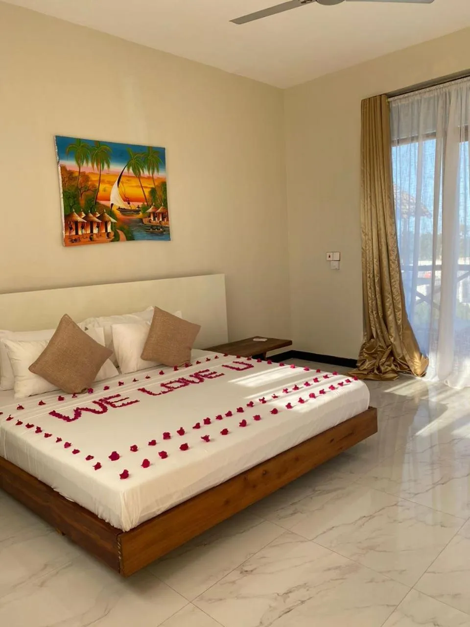 Bedroom in Ocean Breeze Hotel