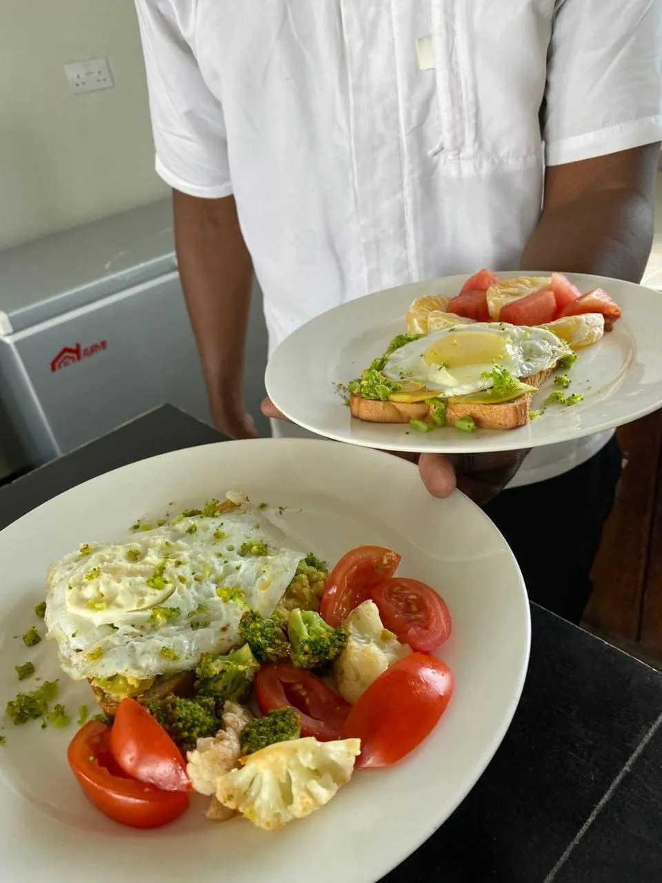 Food in Ocean Breeze Hotel