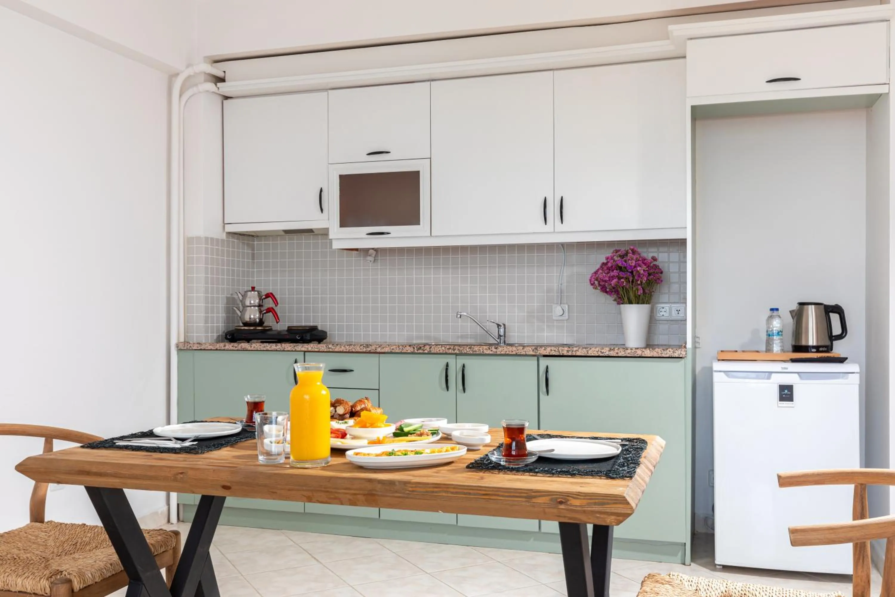 kitchen in Cumbalıca Beach Hotel