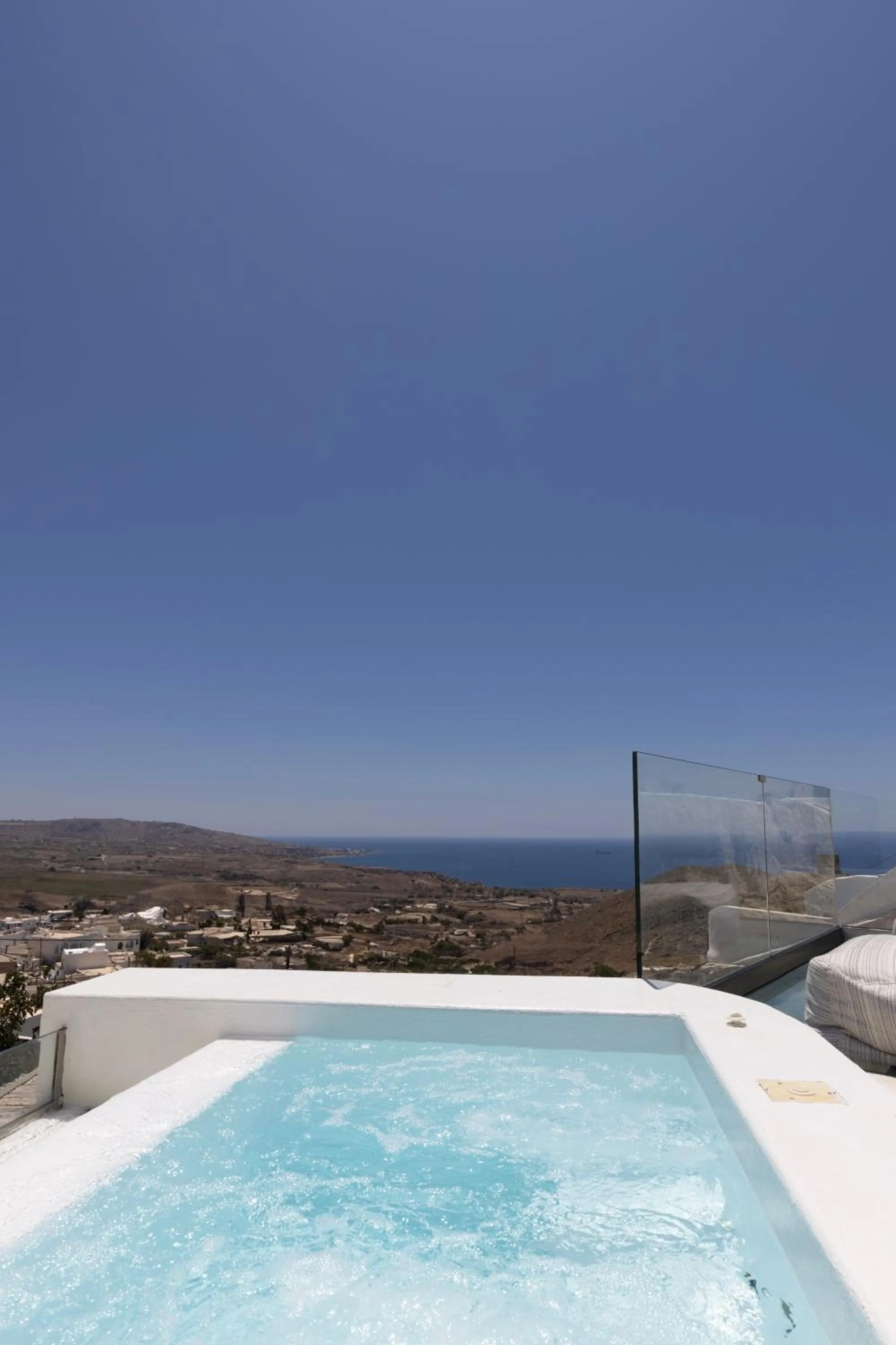Natural landscape in White Curves Santorini