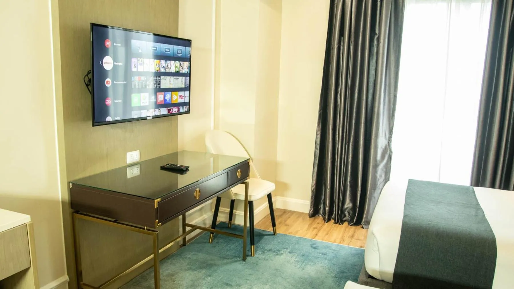 Bed in Noble Cebu Hotel