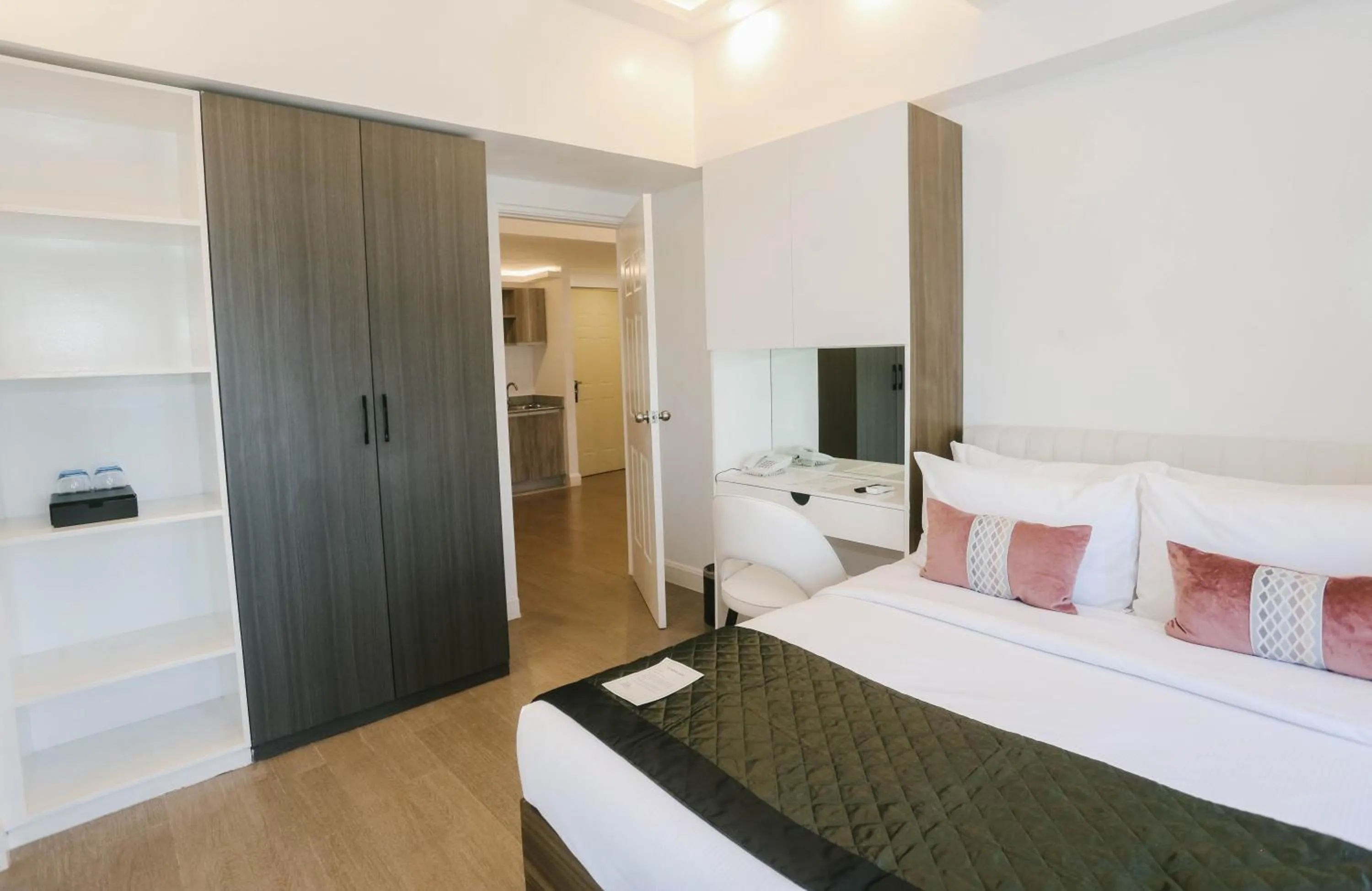 Bed in Noble Cebu Hotel