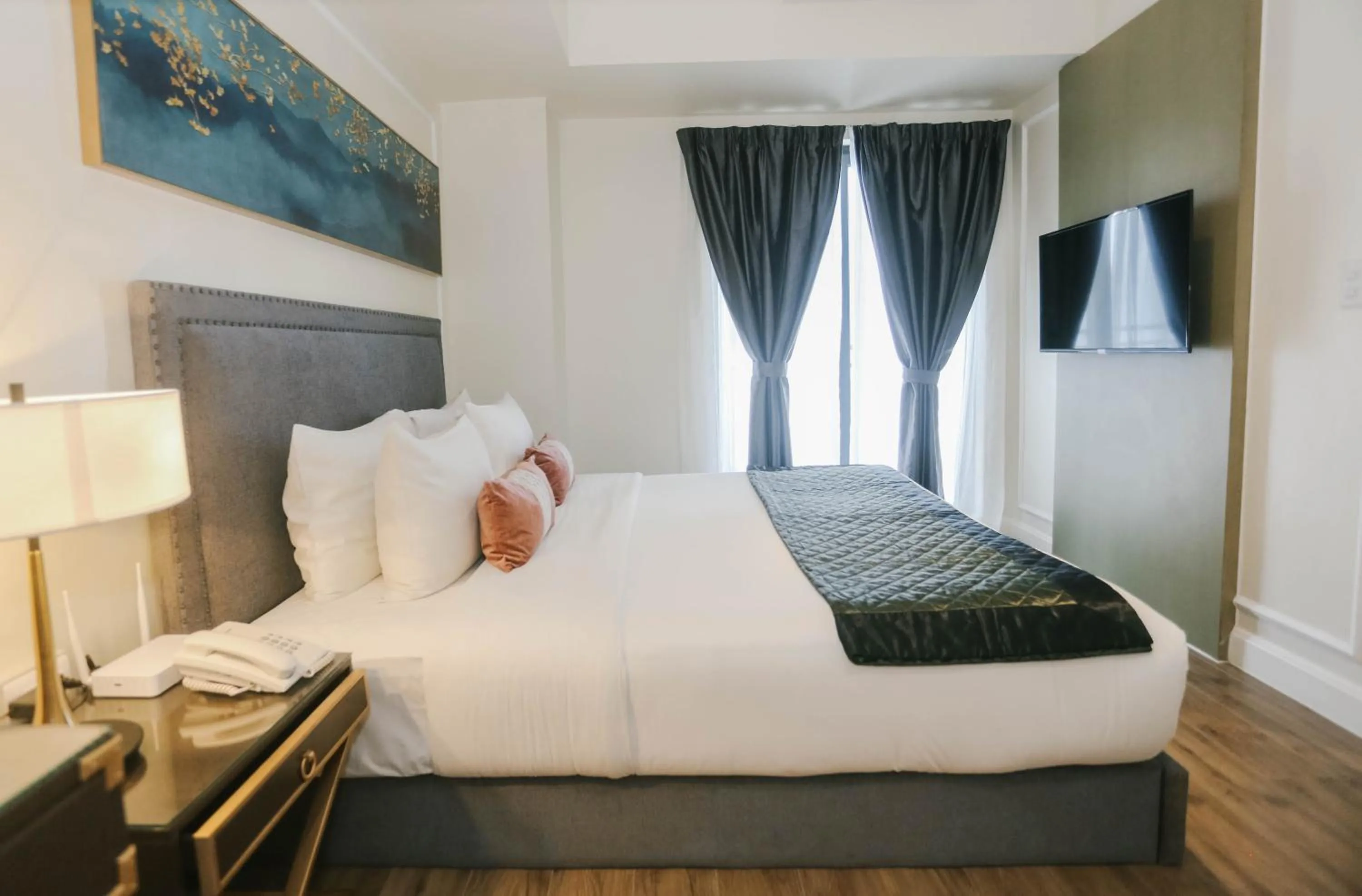 Bed in Noble Cebu Hotel