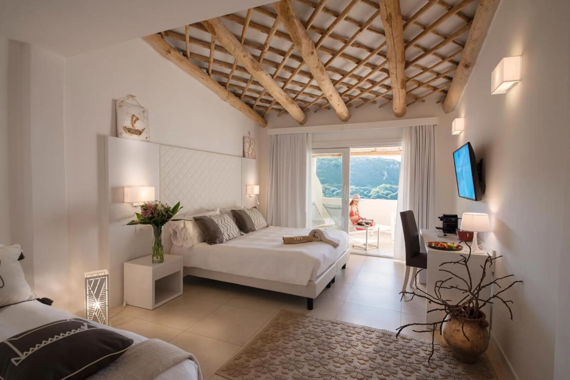 Bed in Hotel Moresco