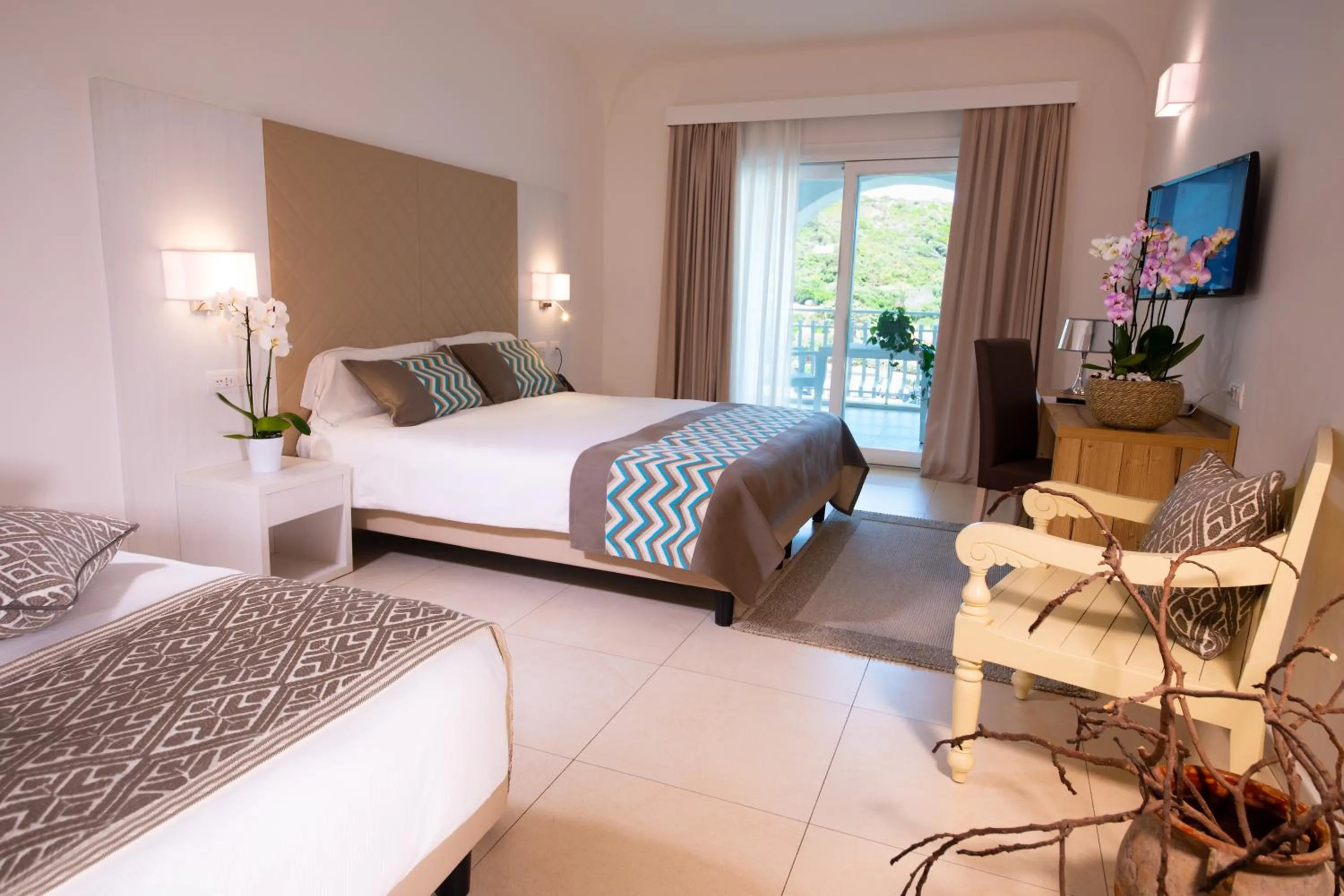 Bed in Hotel Moresco