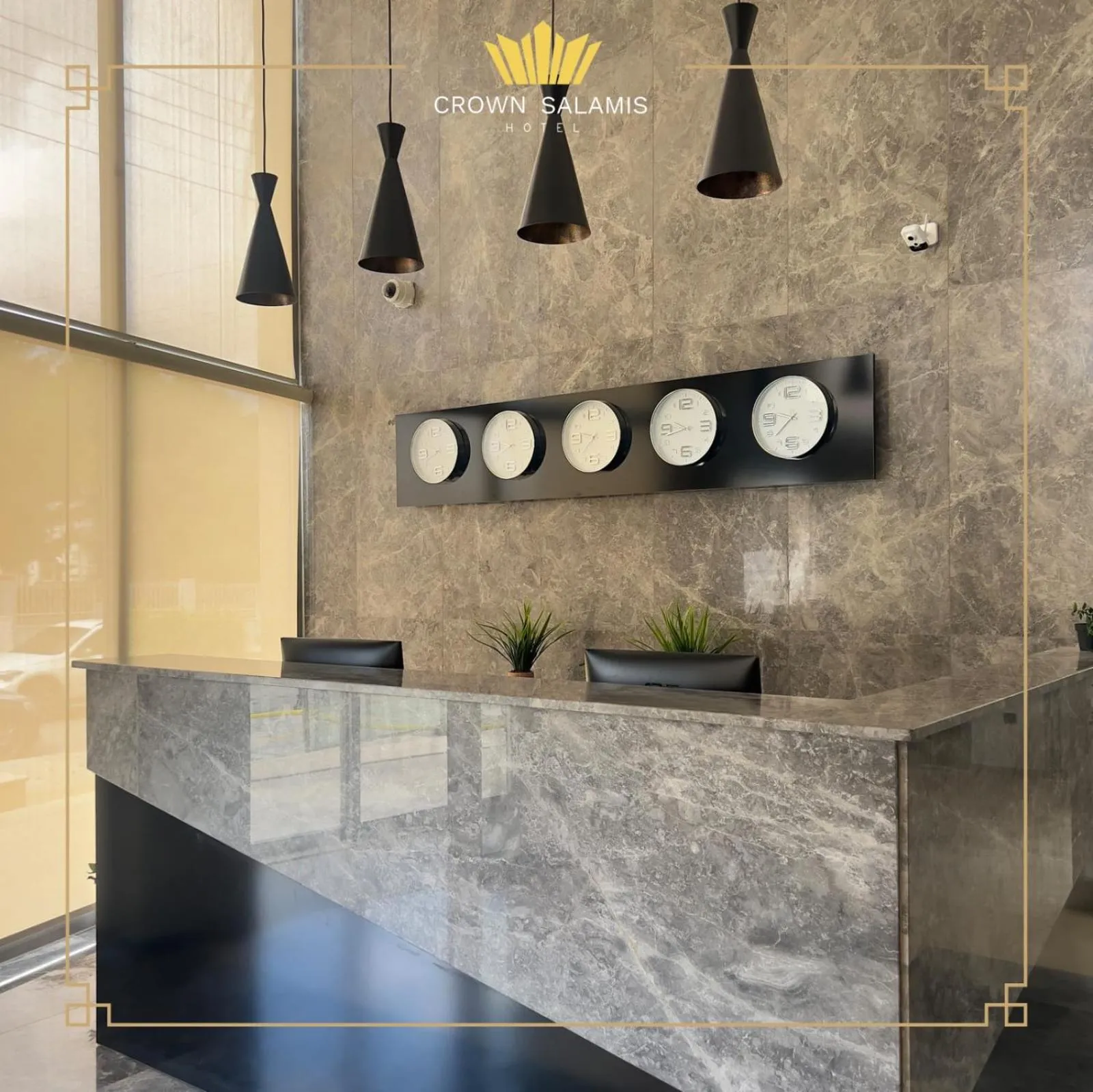 Lobby or reception in Crown Salamis Hotel