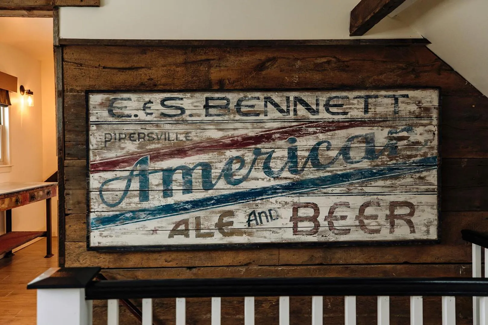 Seating area in Galvanized America Inn & Art Gallery