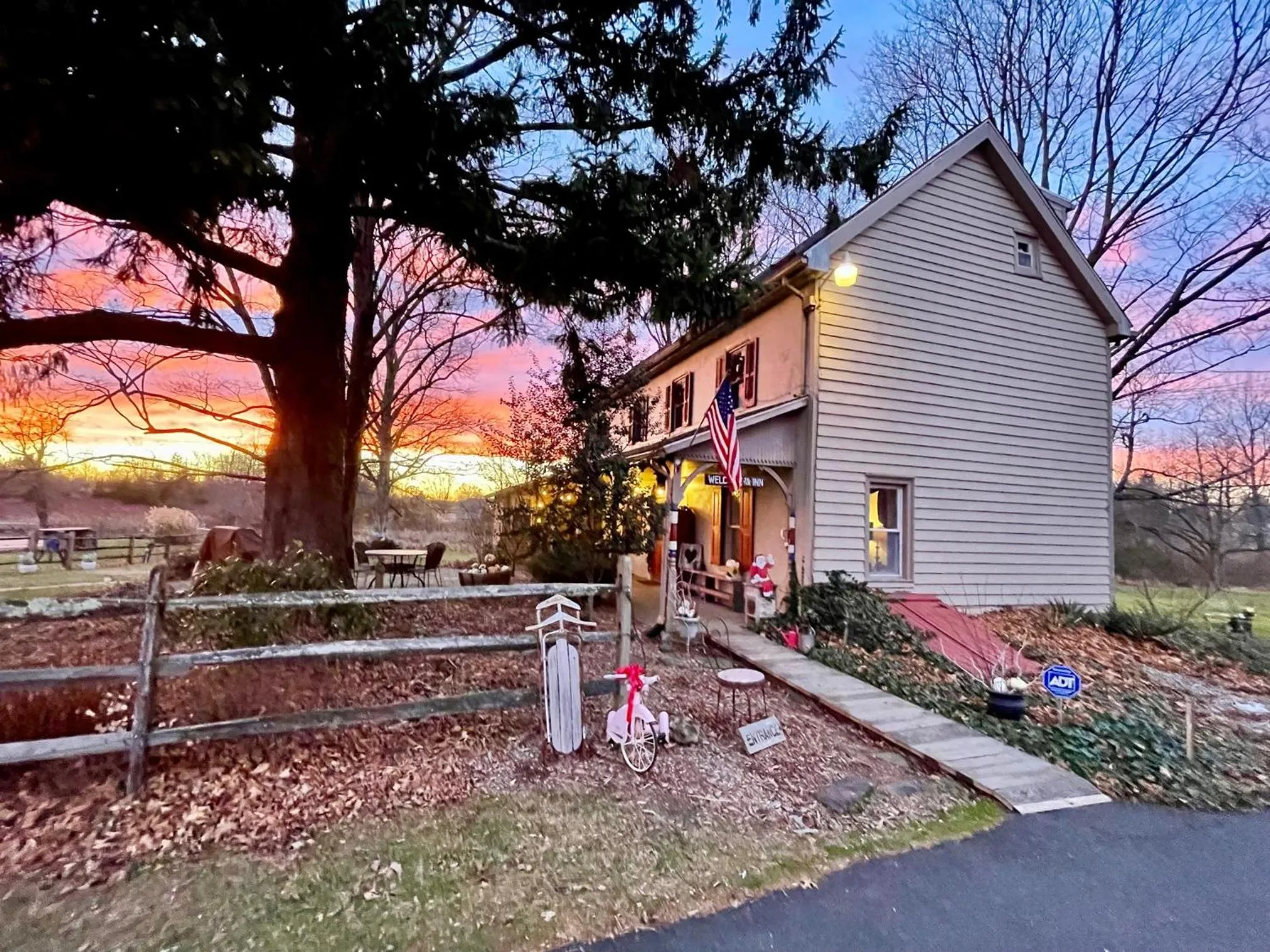 Winter in Galvanized America Inn & Art Gallery