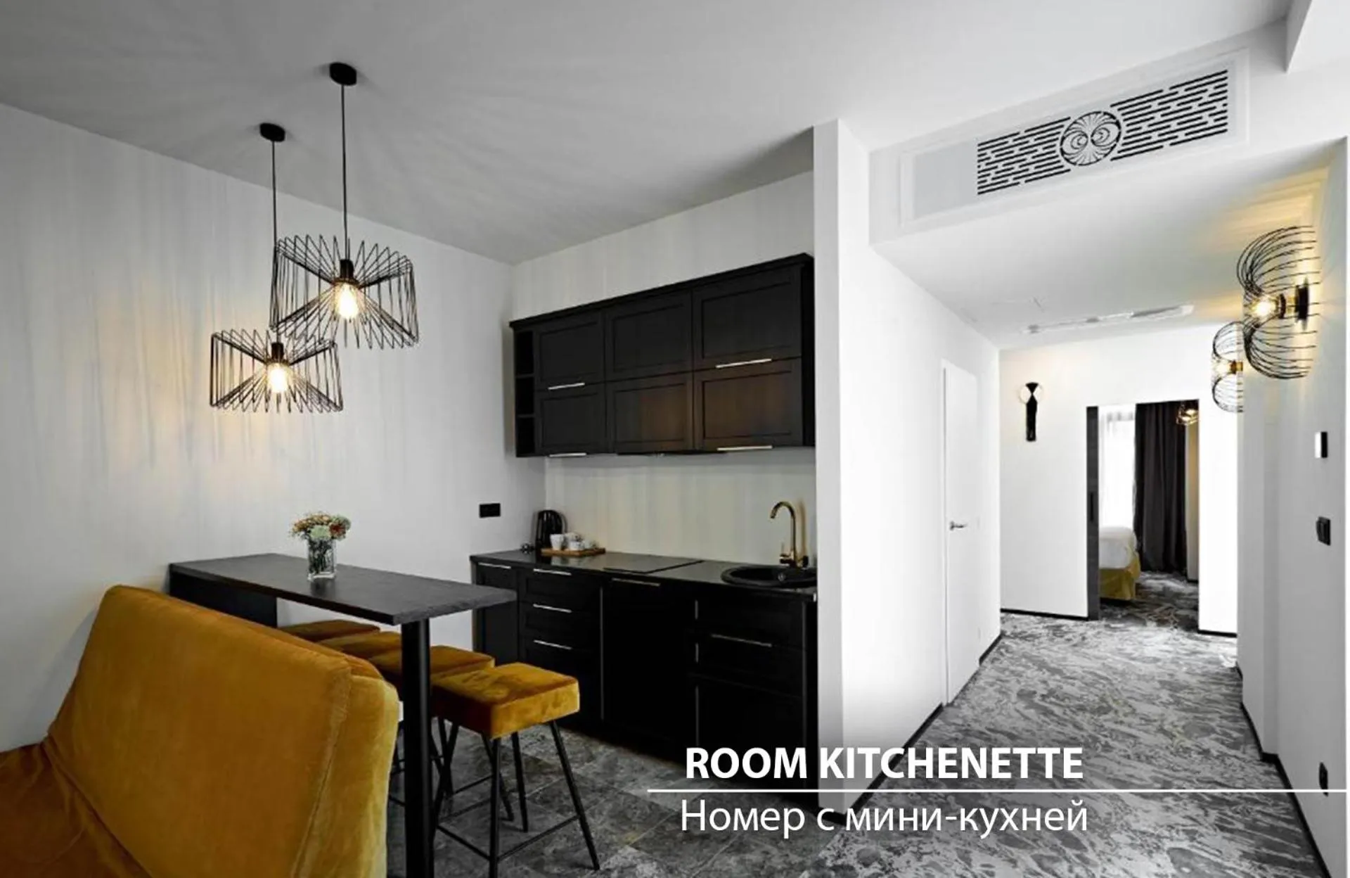 Kitchen or kitchenette in Miramare Magnetic Beach Hotel