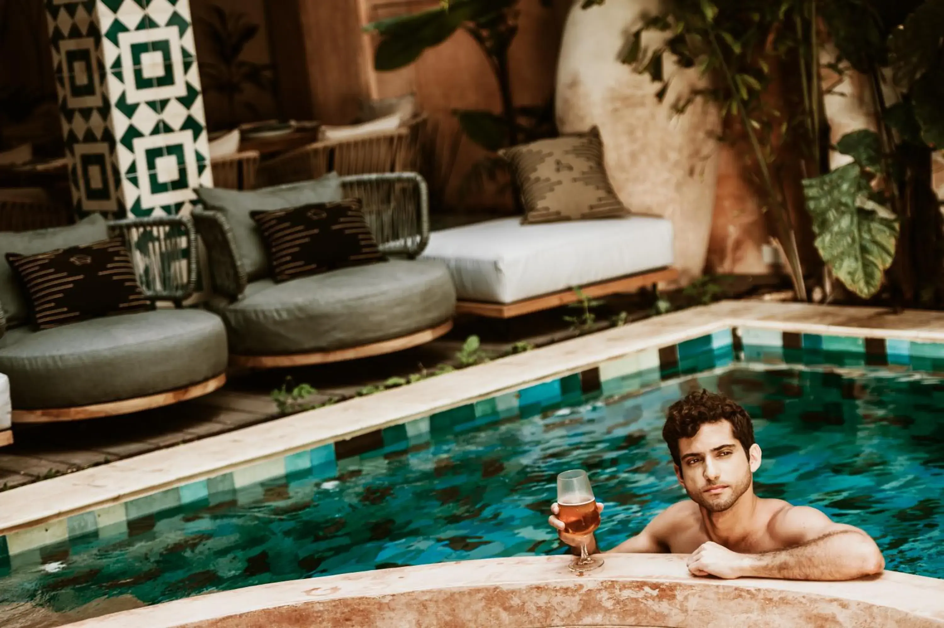 Swimming pool in CIGNO HOTEL BOUTIQUE- Adults Only Swimming pool in CIGNO HOTEL BOUTIQUE- Adults Only