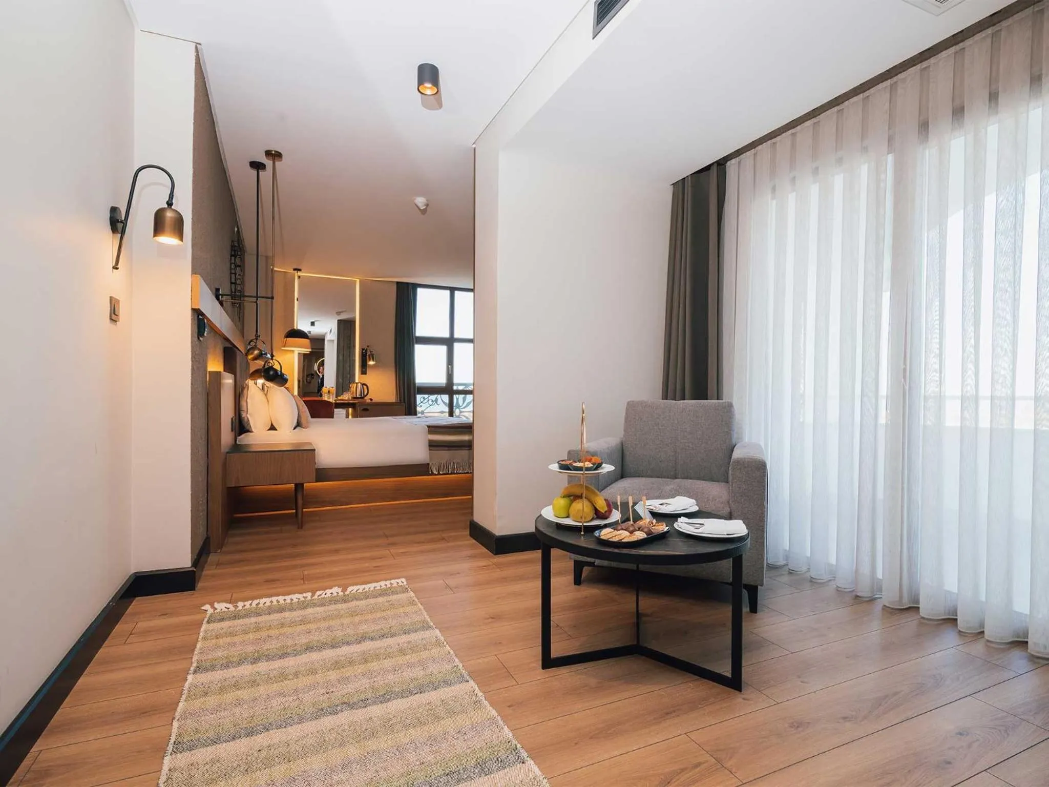 Balcony/Terrace, Bed in Panagia Premier Trabzon