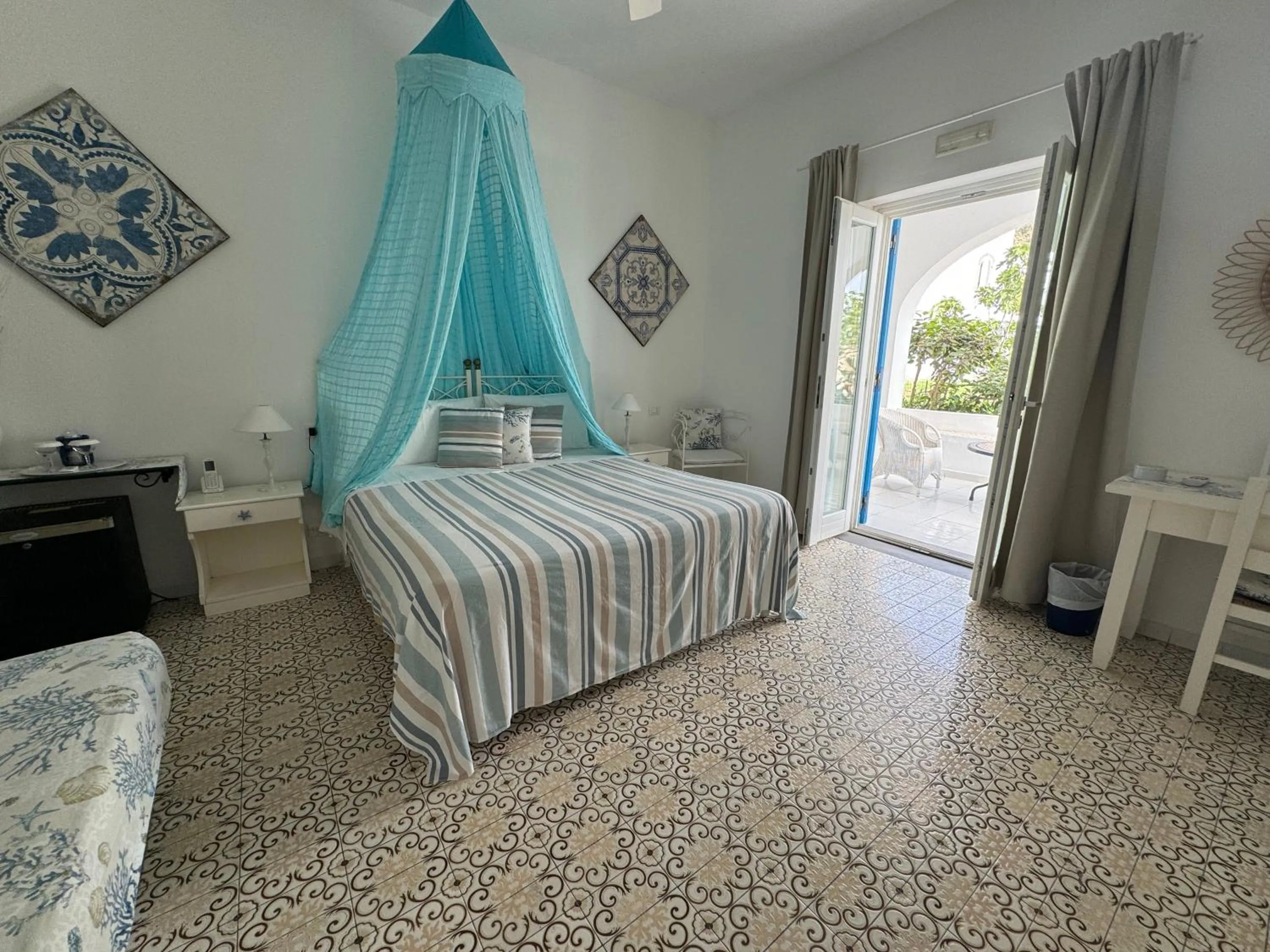 Bed in Hotel Lisca Bianca