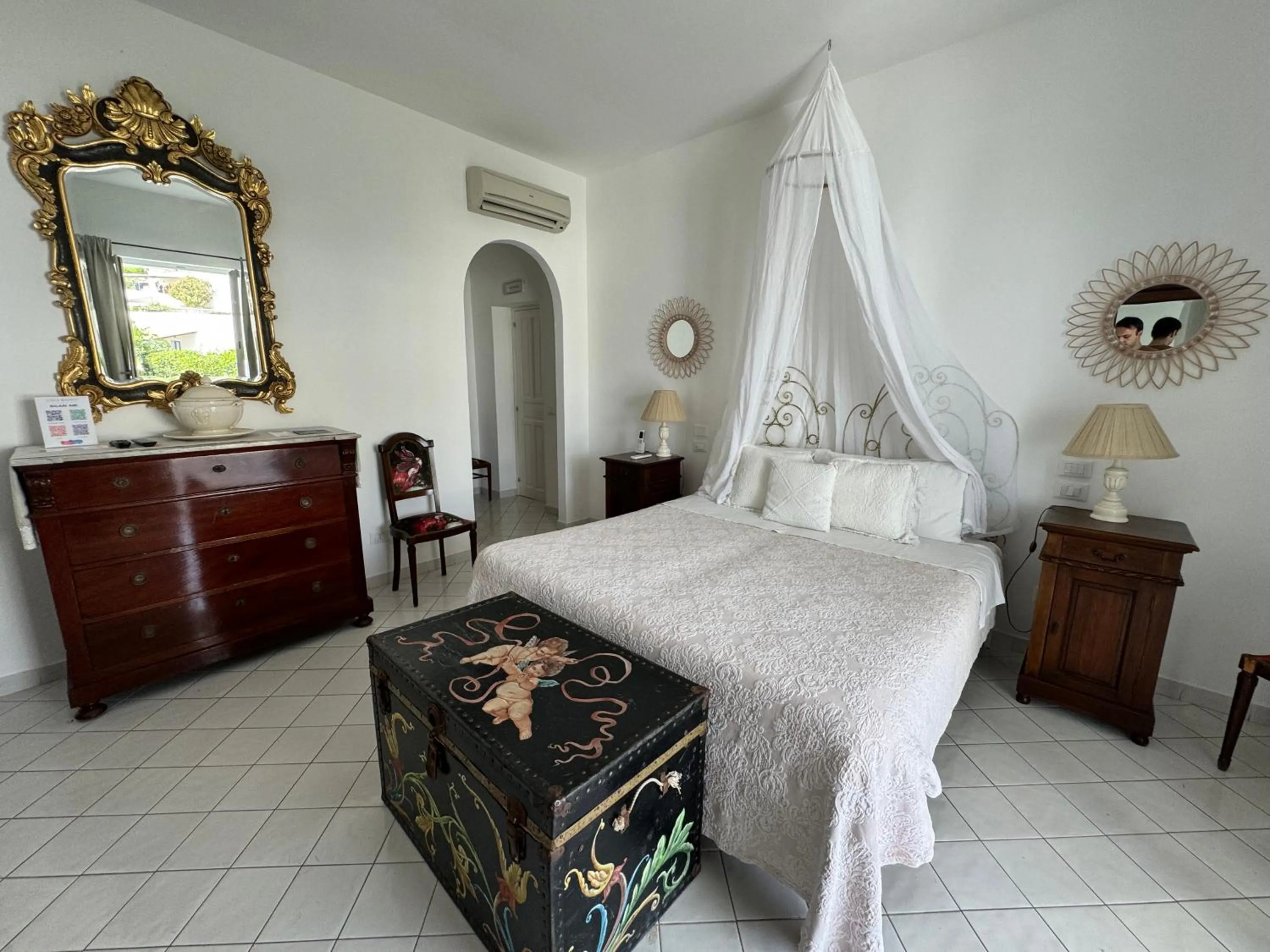 Bed in Hotel Lisca Bianca