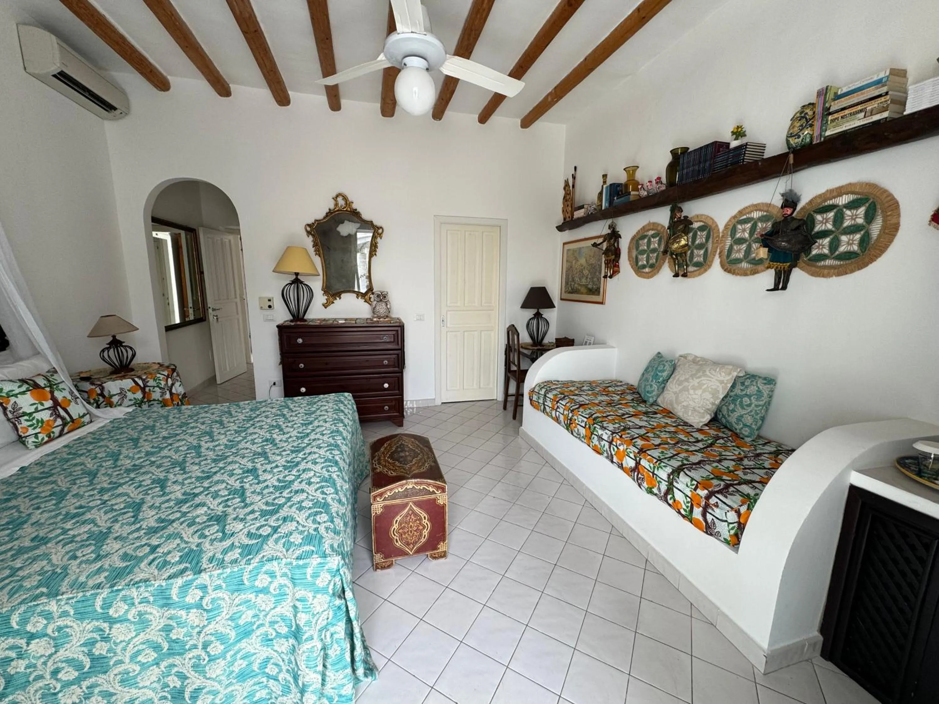 Bed in Hotel Lisca Bianca