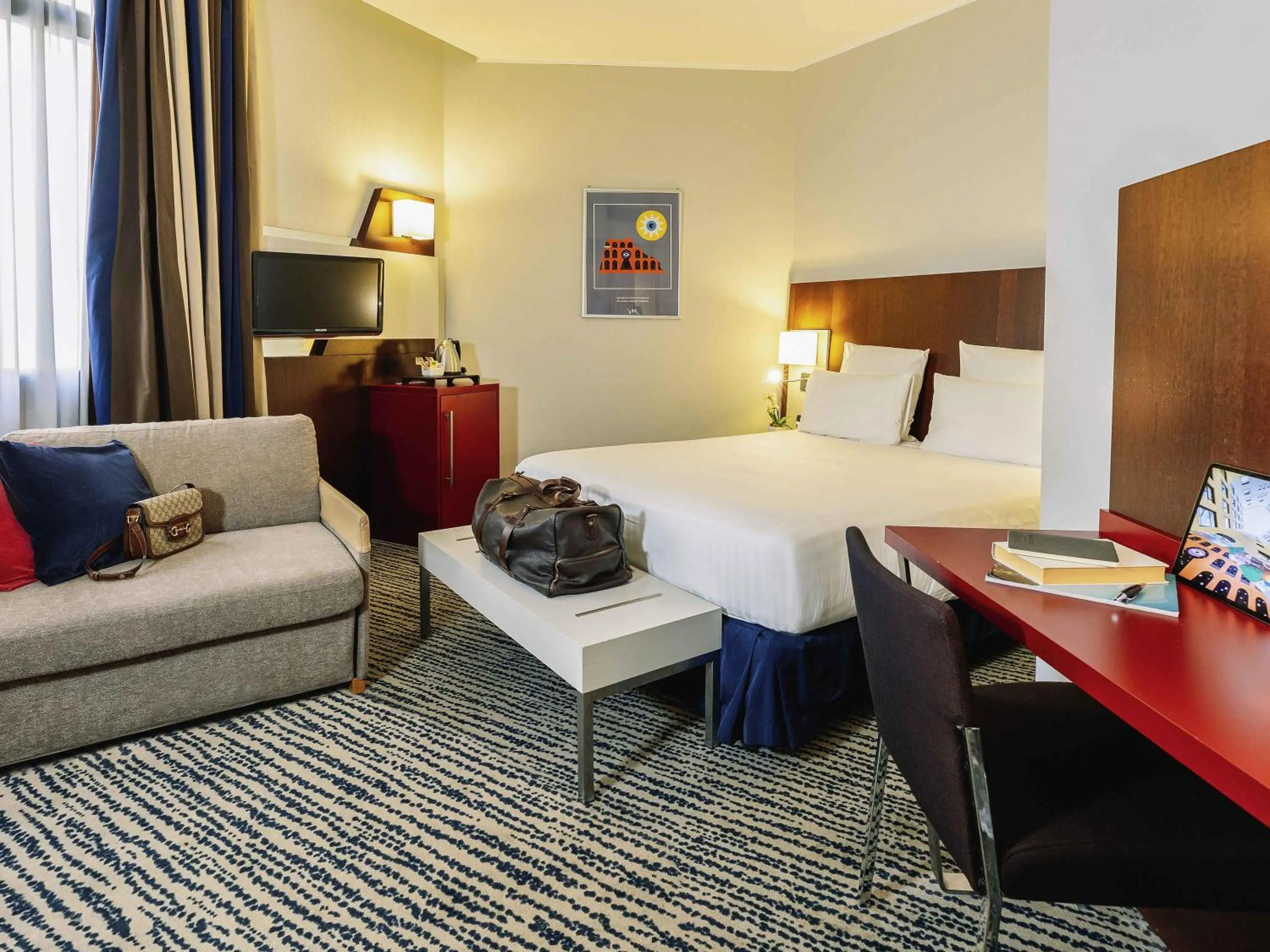 Bedroom, Bed in Mercure Roma Piazza Bologna