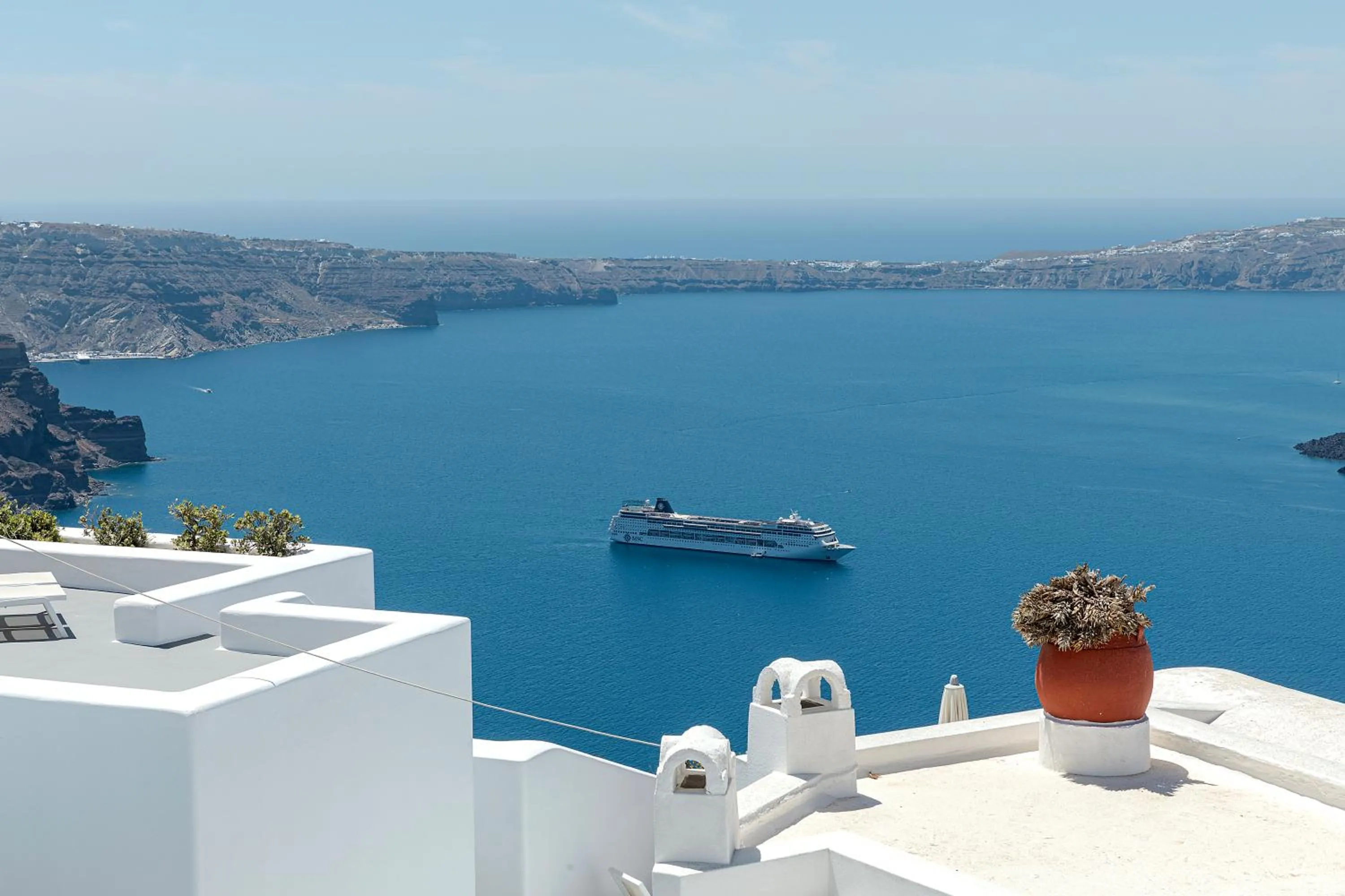 Sea view in Kaleidoscope Imerovigli Suites