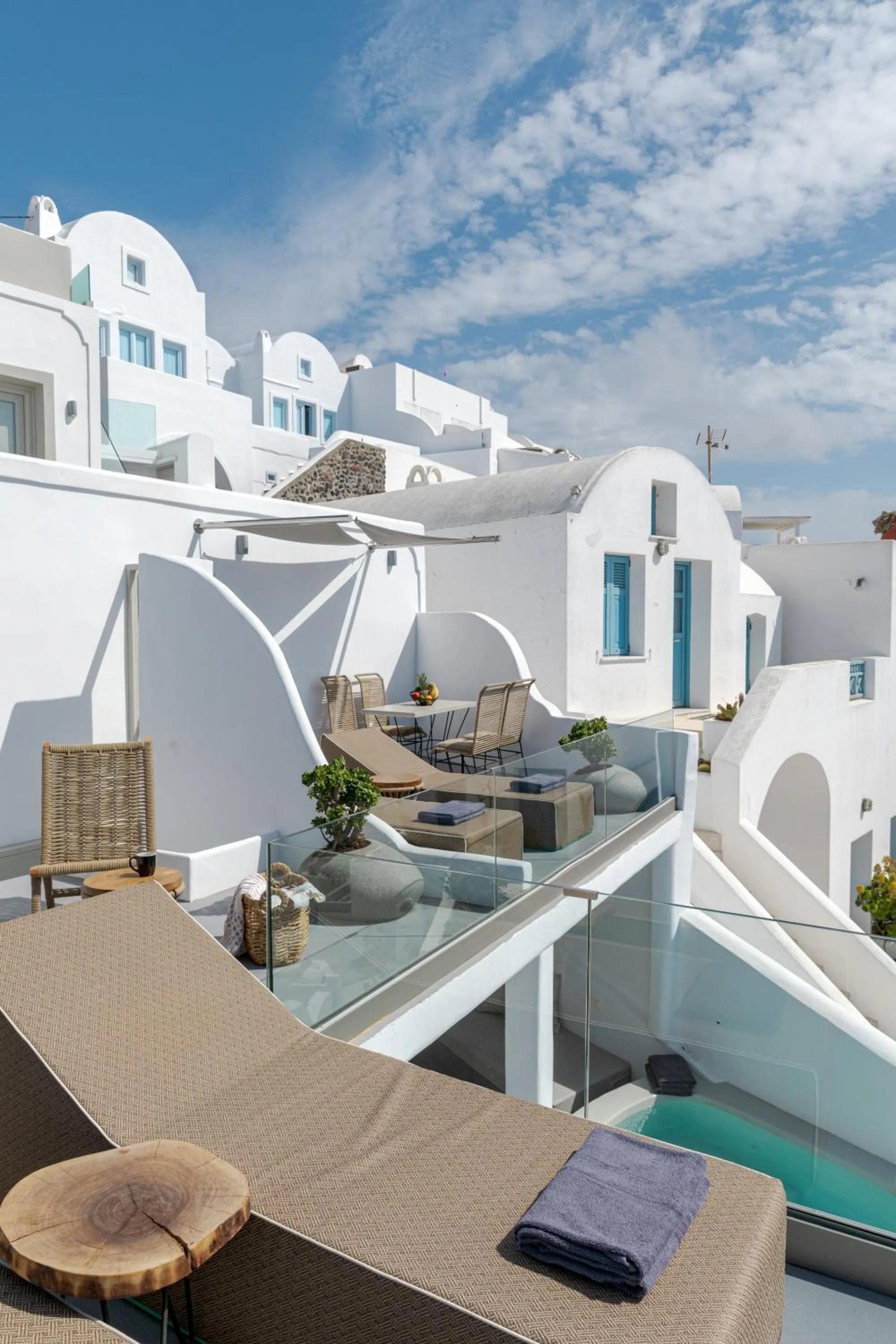 Balcony/Terrace in Kaleidoscope Imerovigli Suites