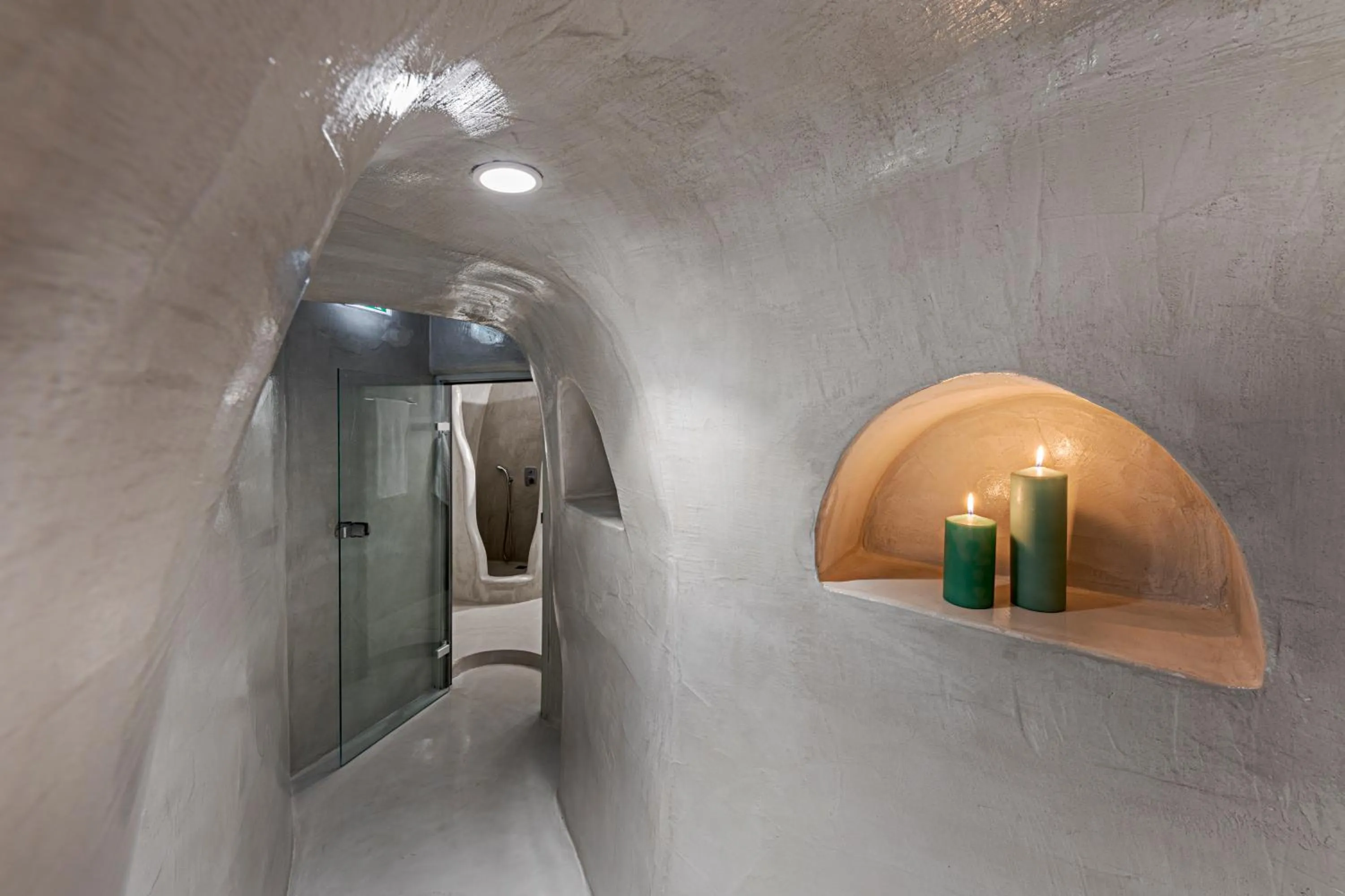 Bathroom in Kaleidoscope Imerovigli Suites