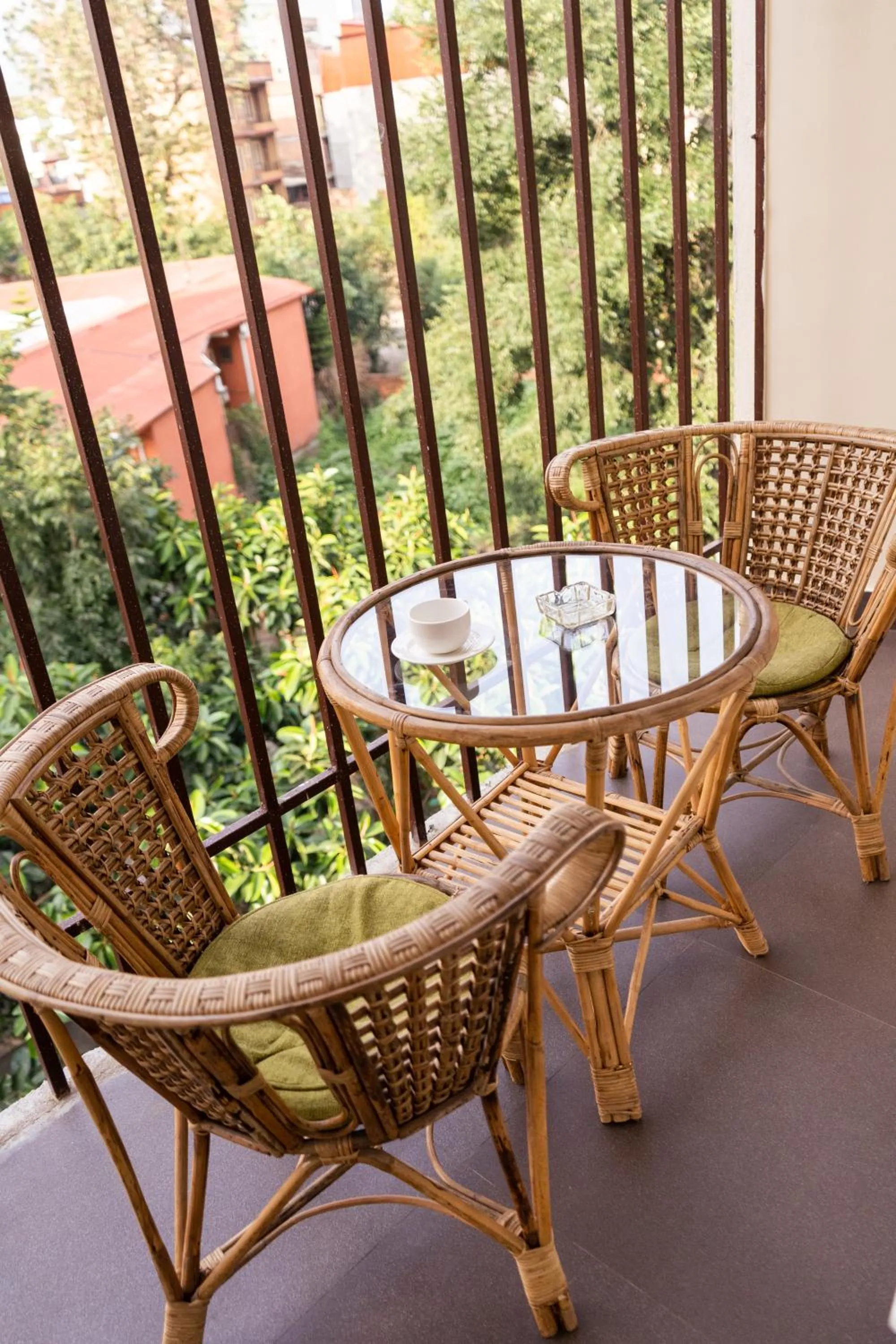 Seating area in Hotel Kailash Kutee