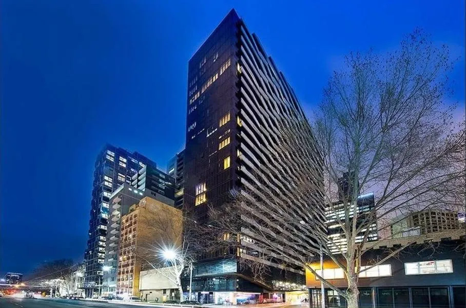 Property building in Aura2107, CBD Entire 2 Bedroom Apartment with Balcony and Stunning Yarra River Views
