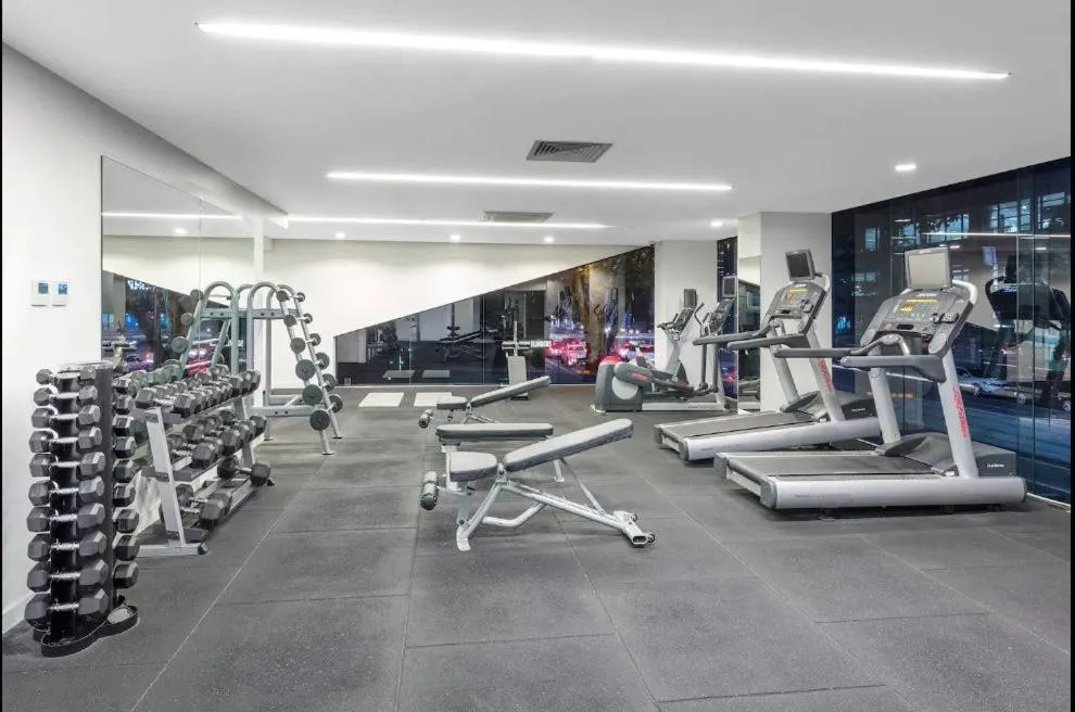 Fitness centre/facilities in Aura2107, CBD Entire 2 Bedroom Apartment with Balcony and Stunning Yarra River Views