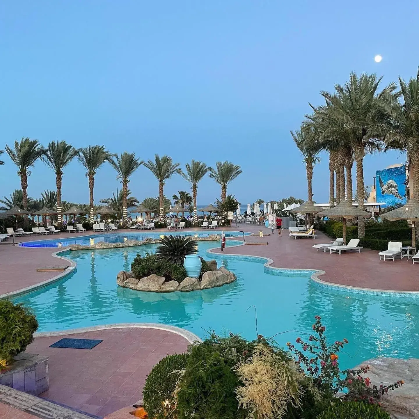 Pool view in Dream Lagoon Resort & Aqua Park Pool view in Dream Lagoon Resort & Aqua Park