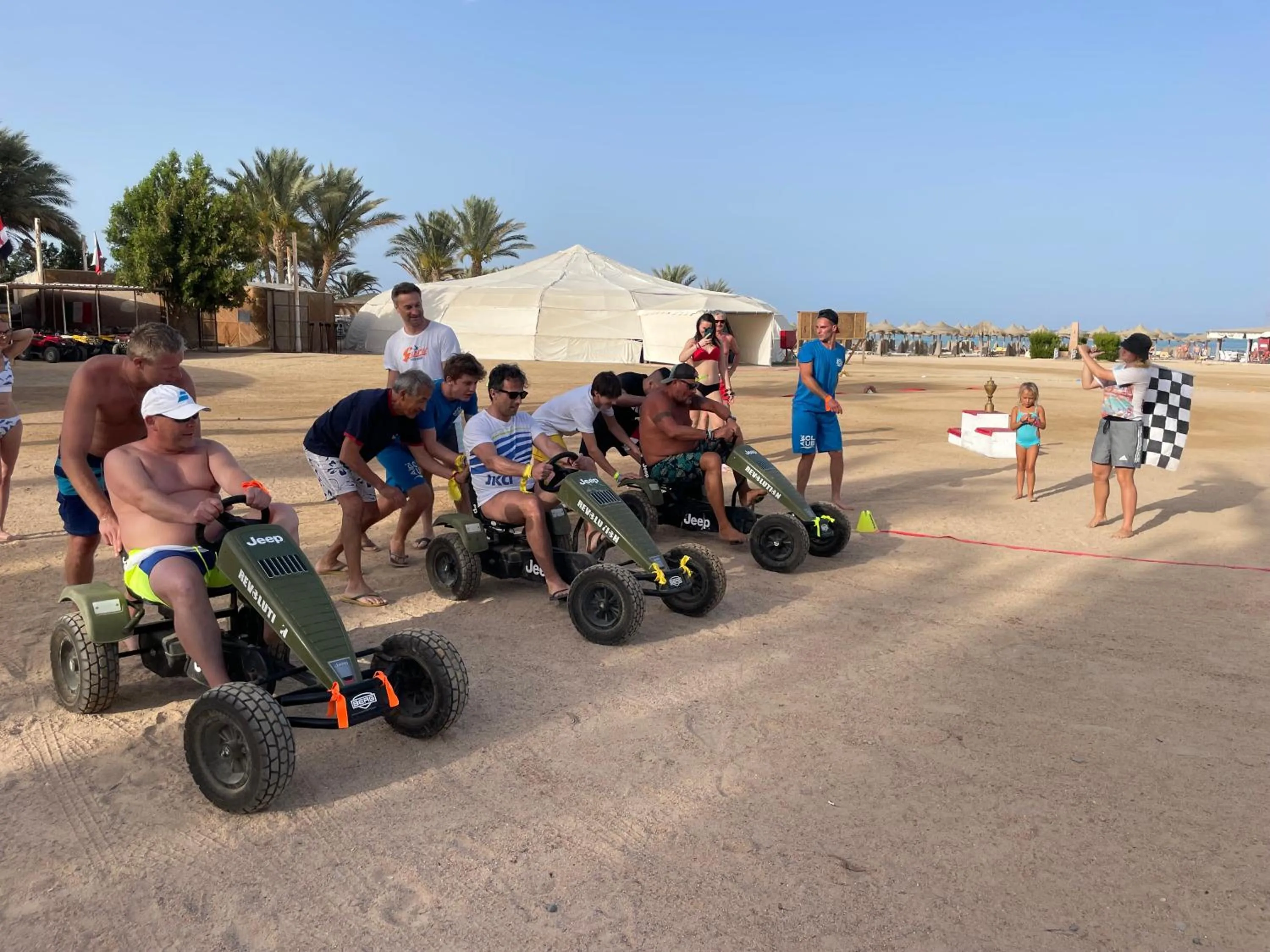 People in Dream Lagoon Resort & Aqua Park