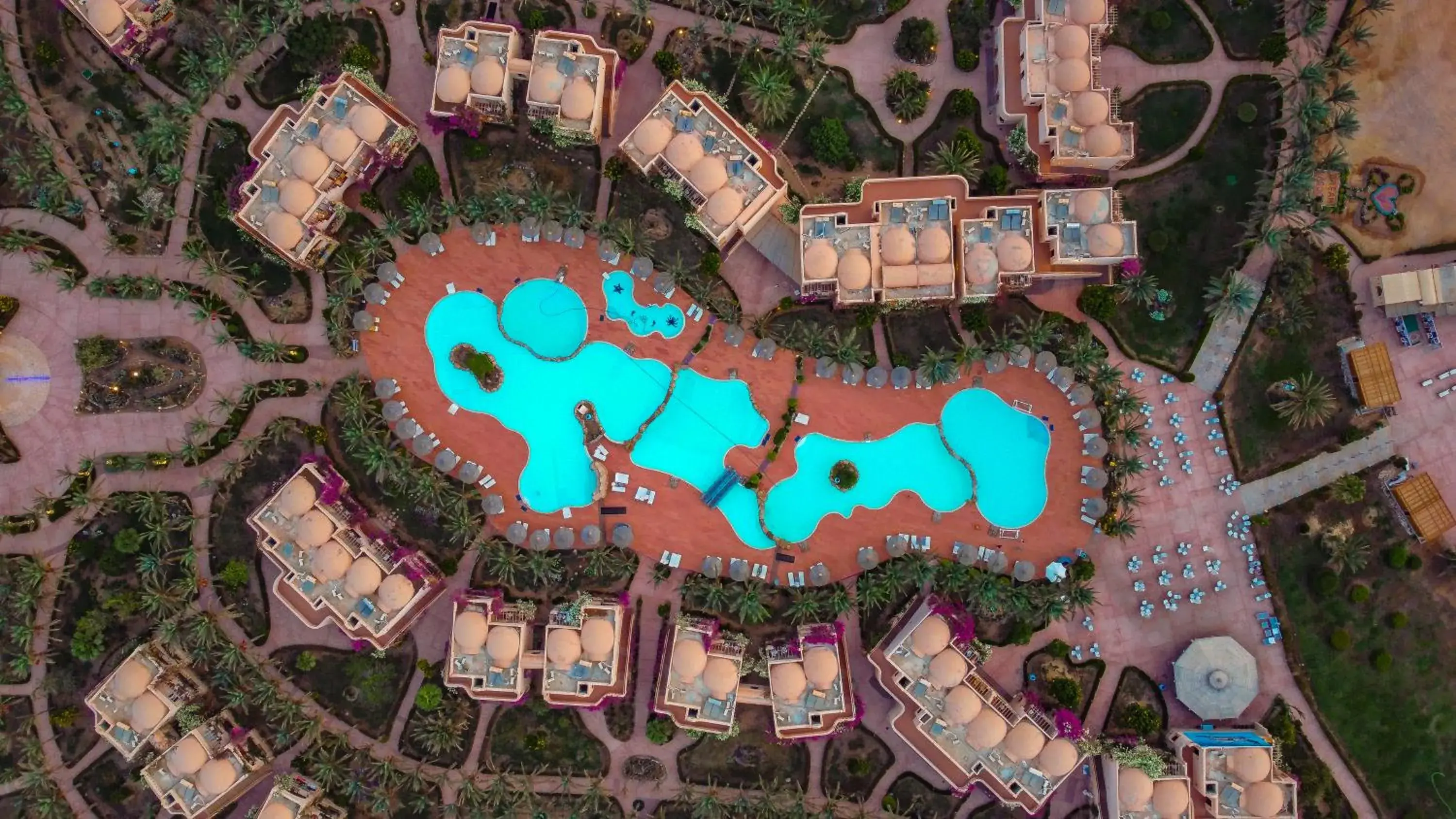 Pool view in Dream Lagoon Resort & Aqua Park Pool view in Dream Lagoon Resort & Aqua Park