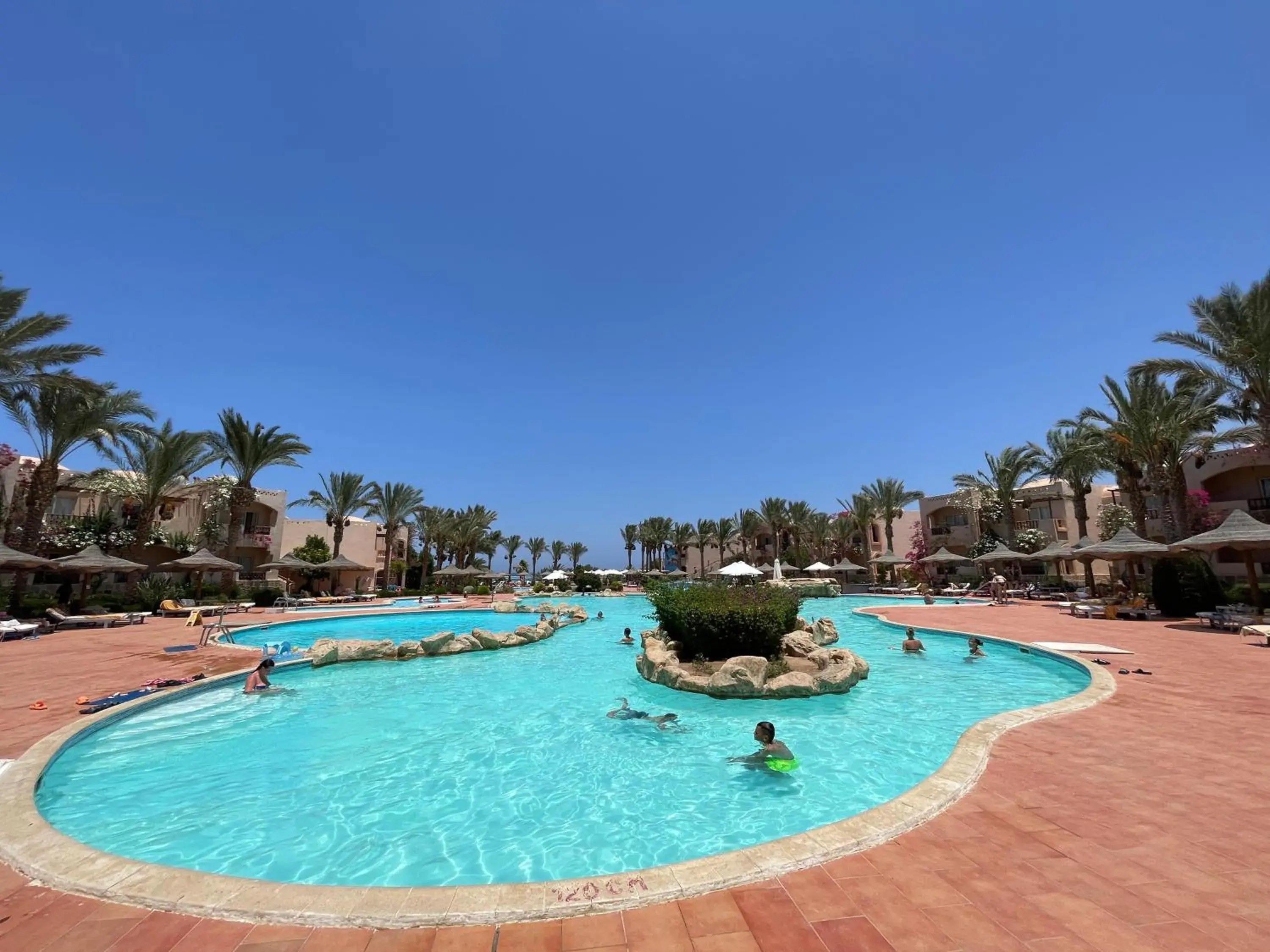 Pool view in Dream Lagoon Resort & Aqua Park Pool view in Dream Lagoon Resort & Aqua Park