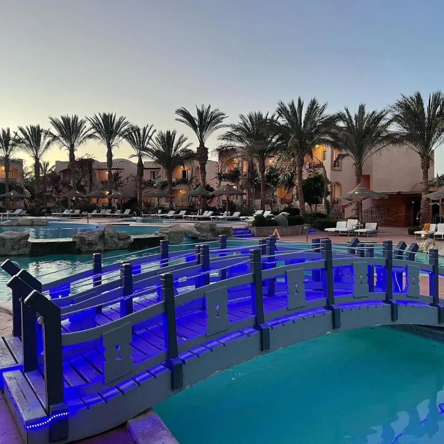 Pool view in Dream Lagoon Resort & Aqua Park Pool view in Dream Lagoon Resort & Aqua Park