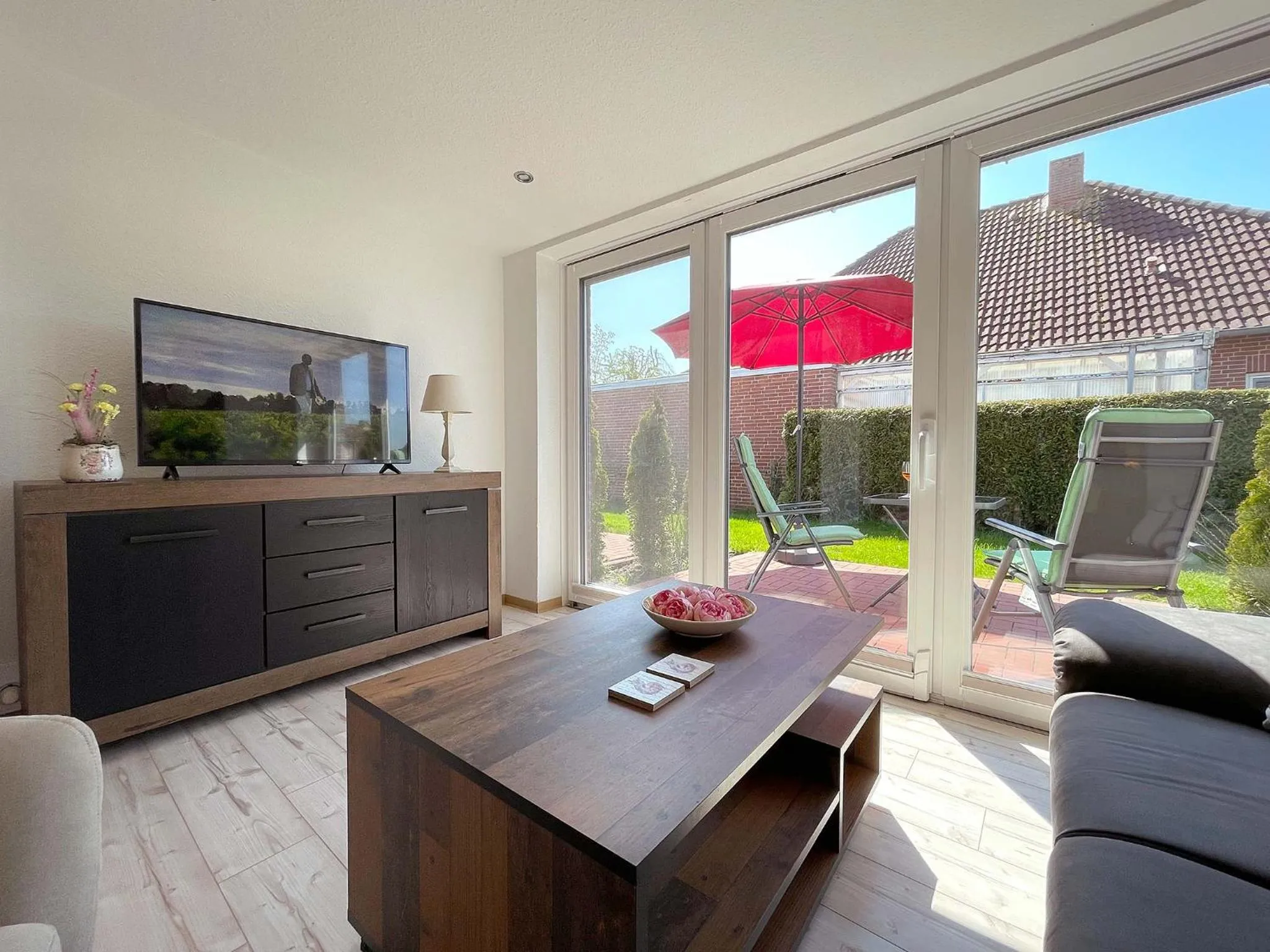 Seating area in Marions Apartments Greetsiel