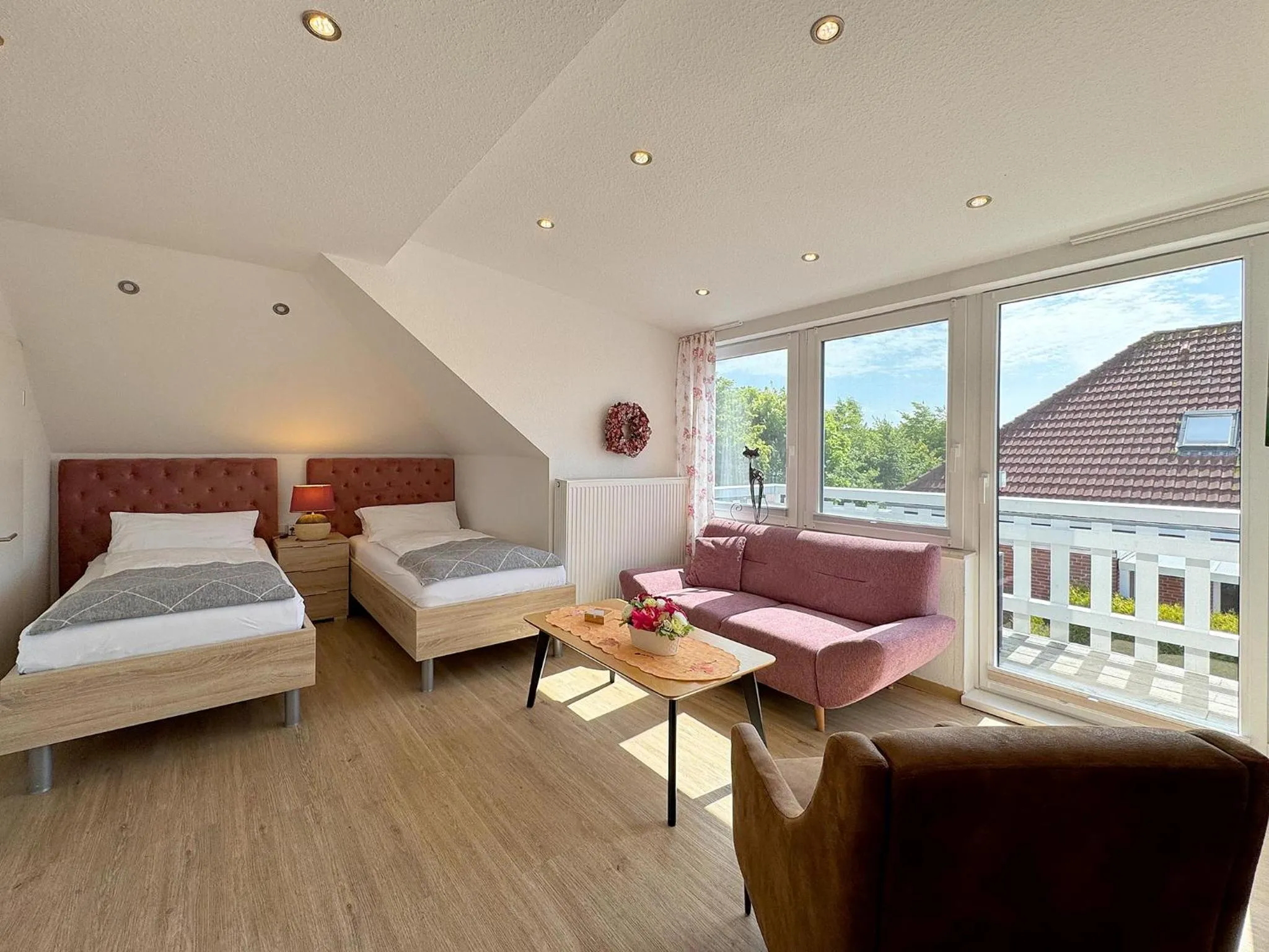 Bed in Marions Apartments Greetsiel