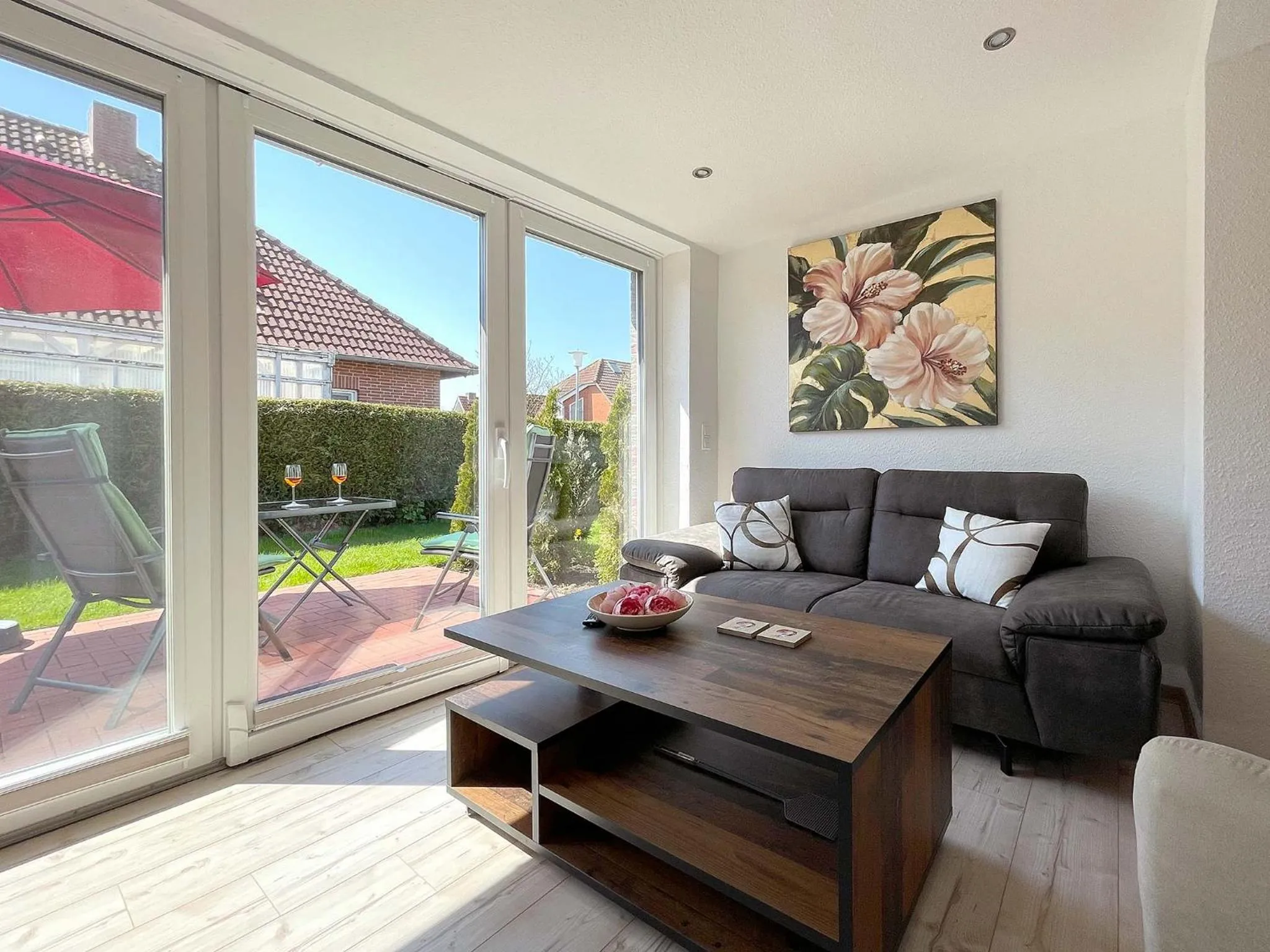 Seating area in Marions Apartments Greetsiel