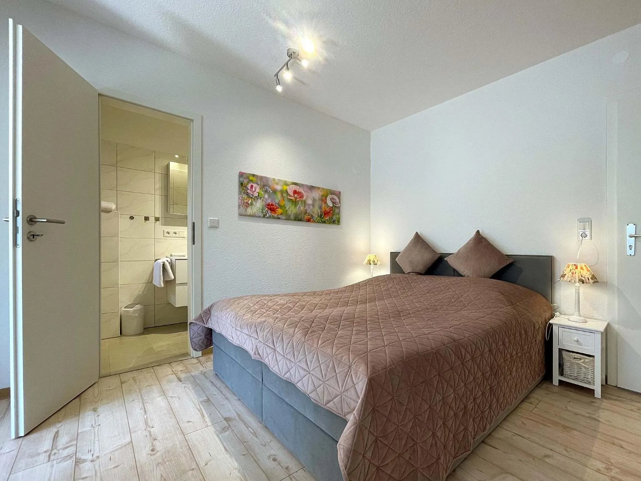 Bed in Marions Apartments Greetsiel