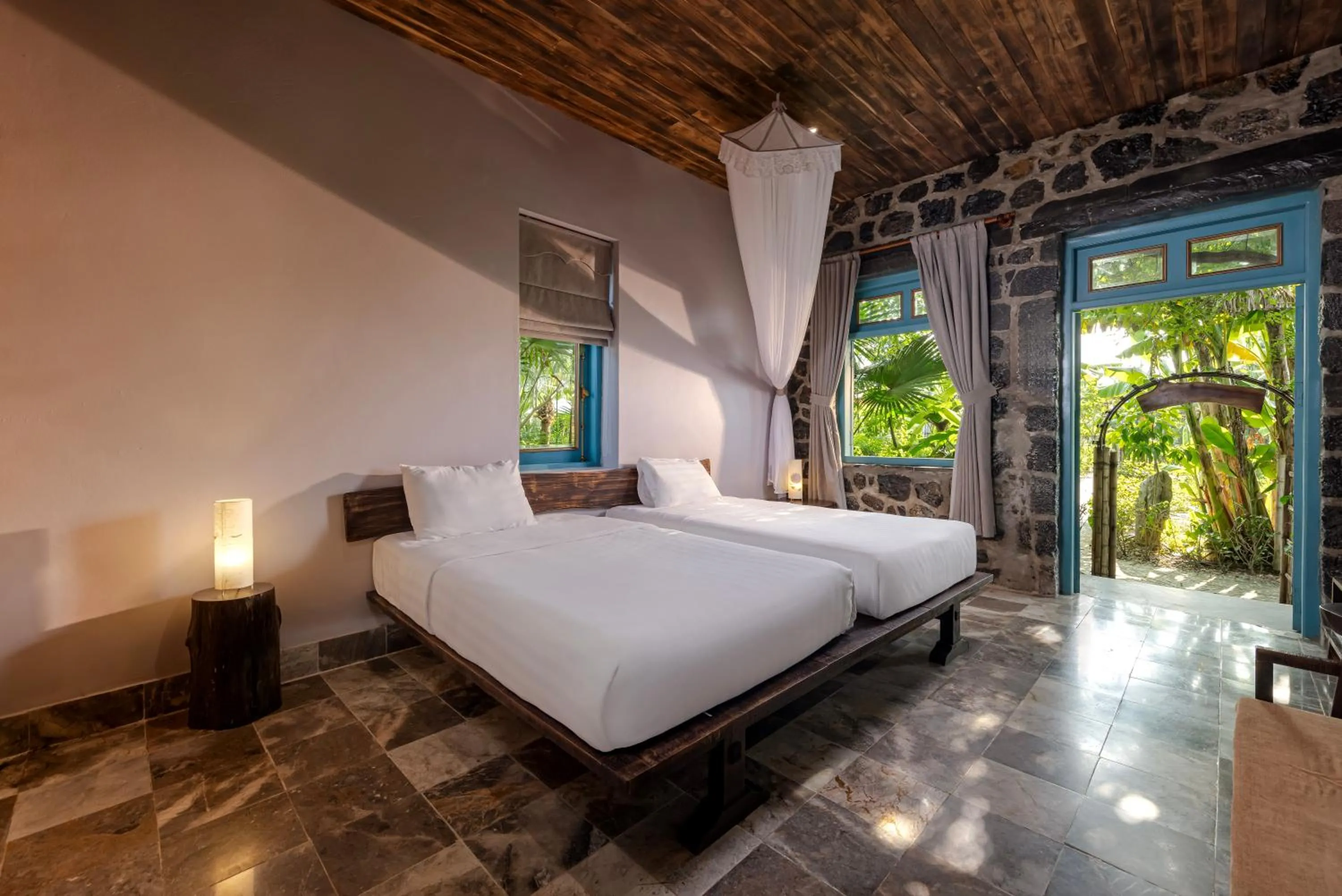 Garden, Bed in ChezCao Rice Field Ecolodge Ninh Binh