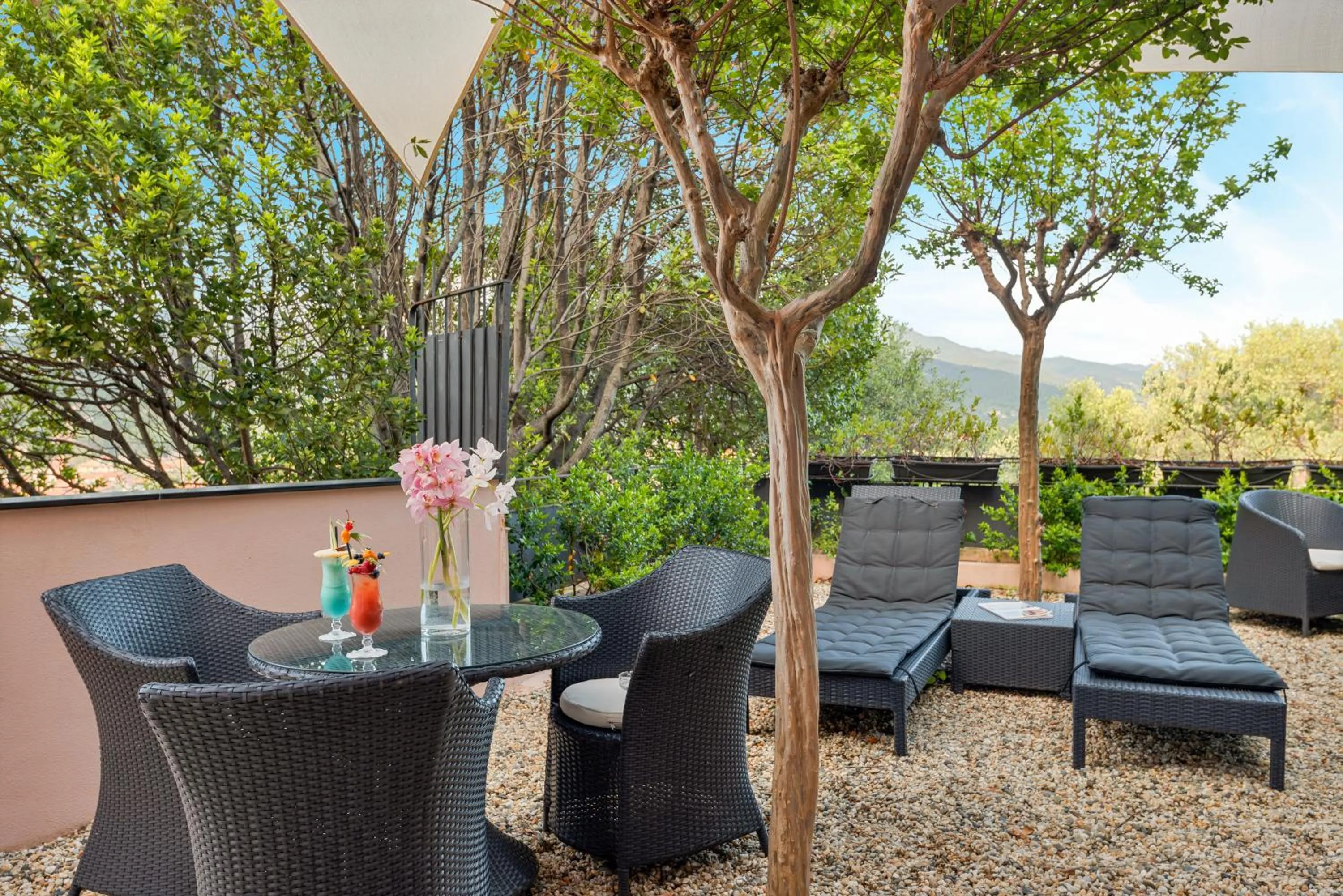 Garden in Hotel Vis à Vis