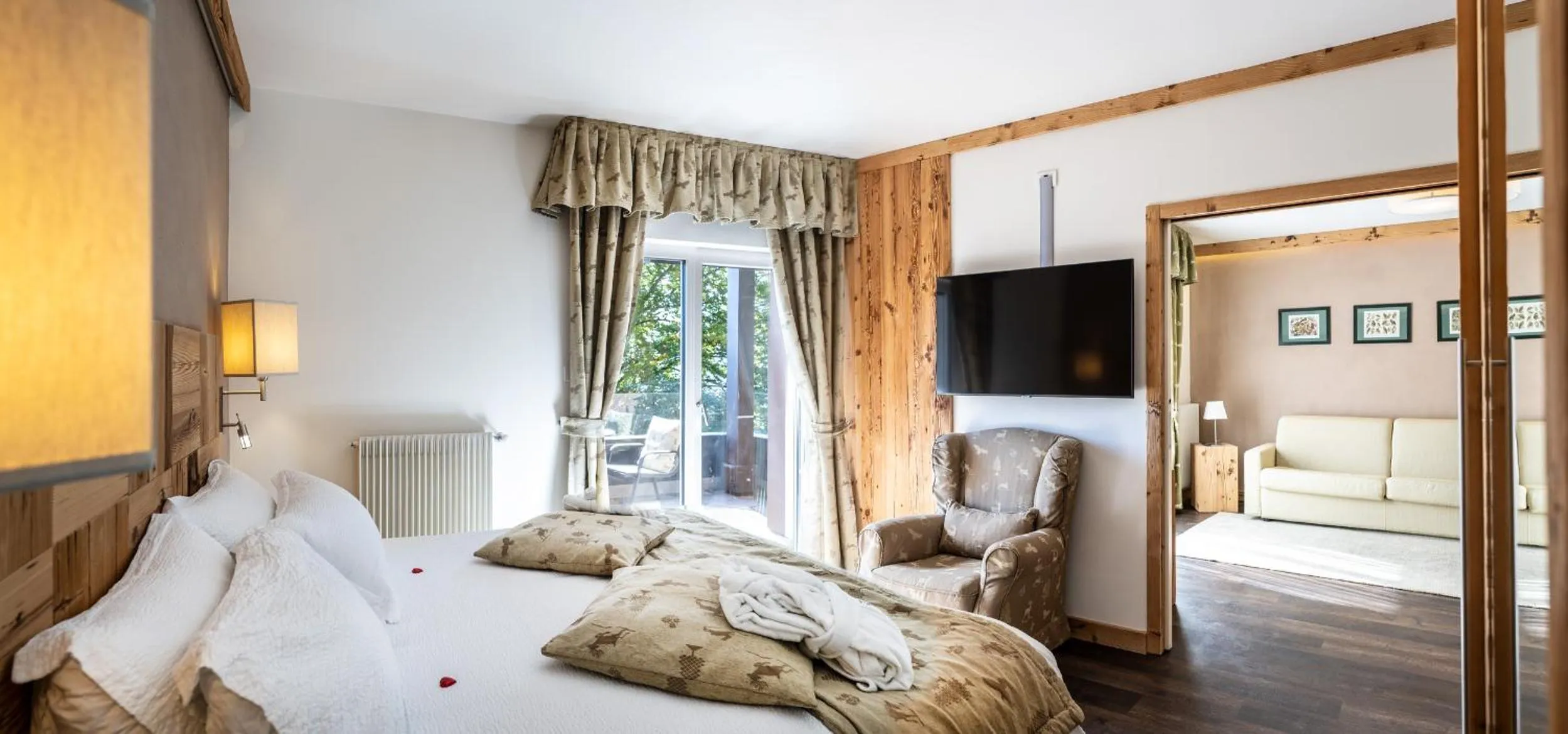 Bed in Alp Wellness Sport Hotel Panorama