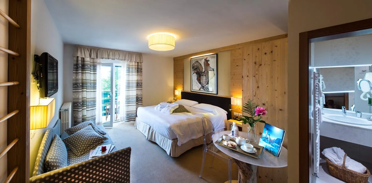 Bed in Alp Wellness Sport Hotel Panorama