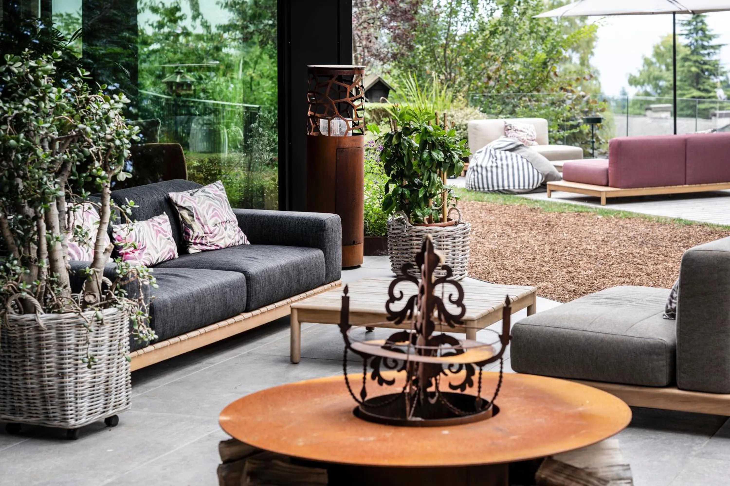 Garden in Alp Wellness Sport Hotel Panorama