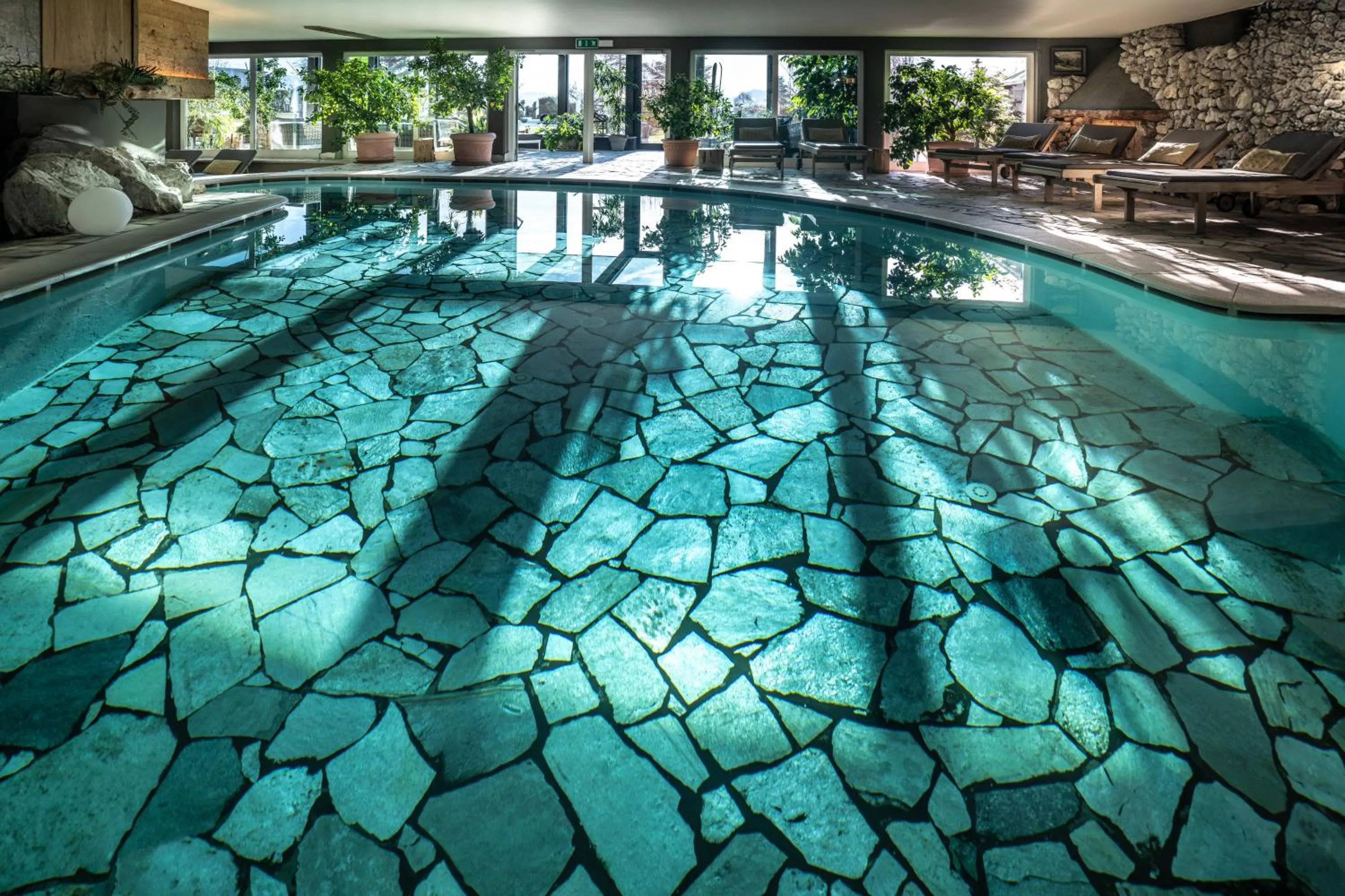 Swimming pool in Alp Wellness Sport Hotel Panorama