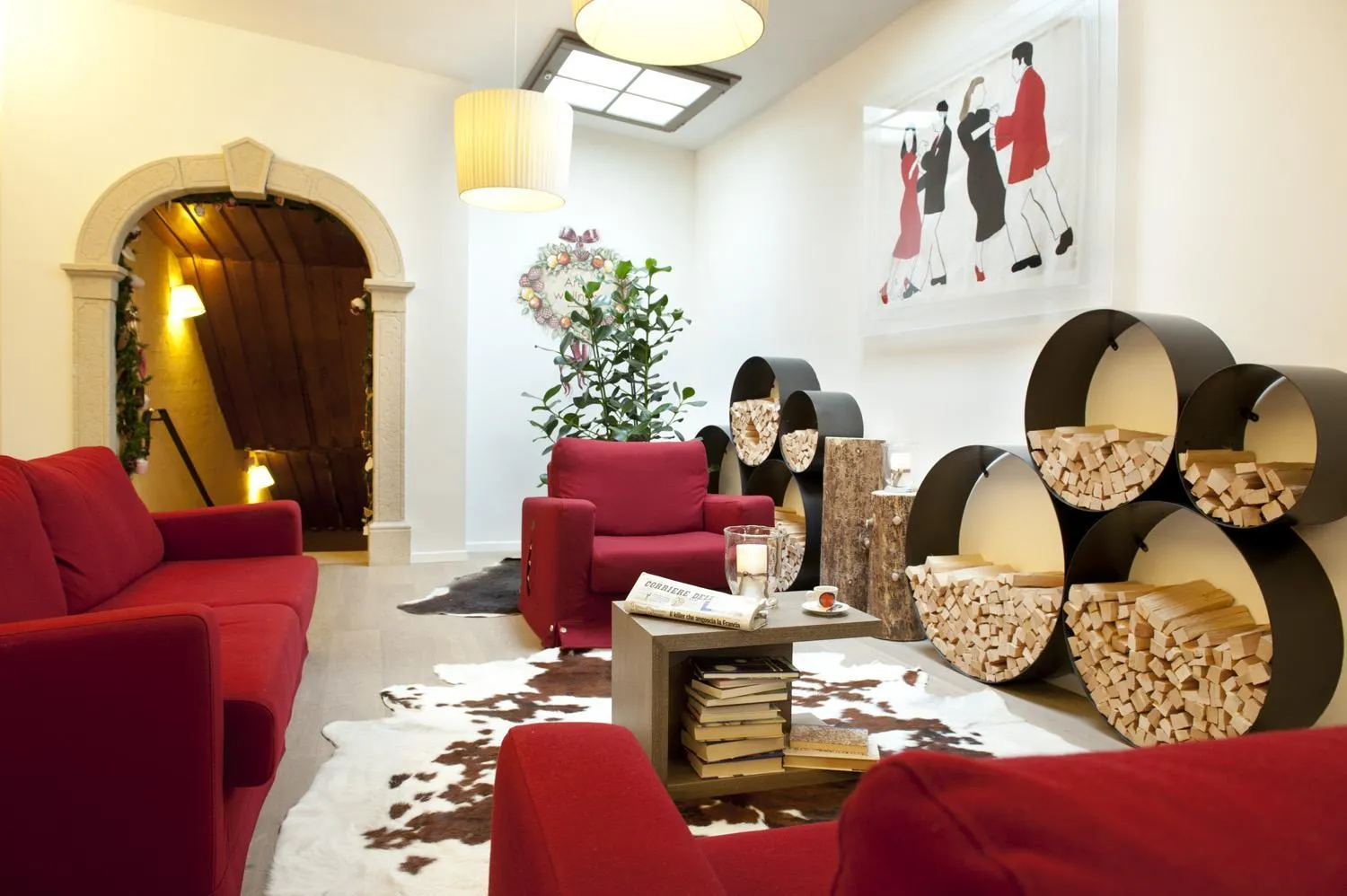 Lobby or reception in Alp Wellness Sport Hotel Panorama