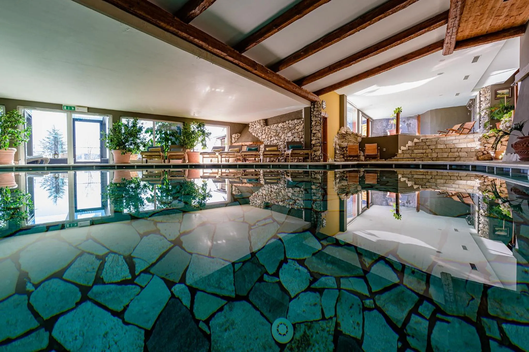 Pool view in Alp Wellness Sport Hotel Panorama