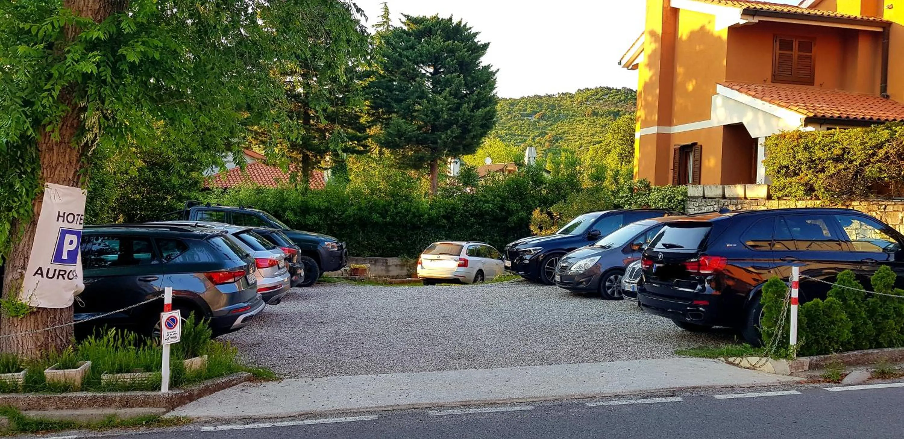 Parking in Hotel Aurora Duino