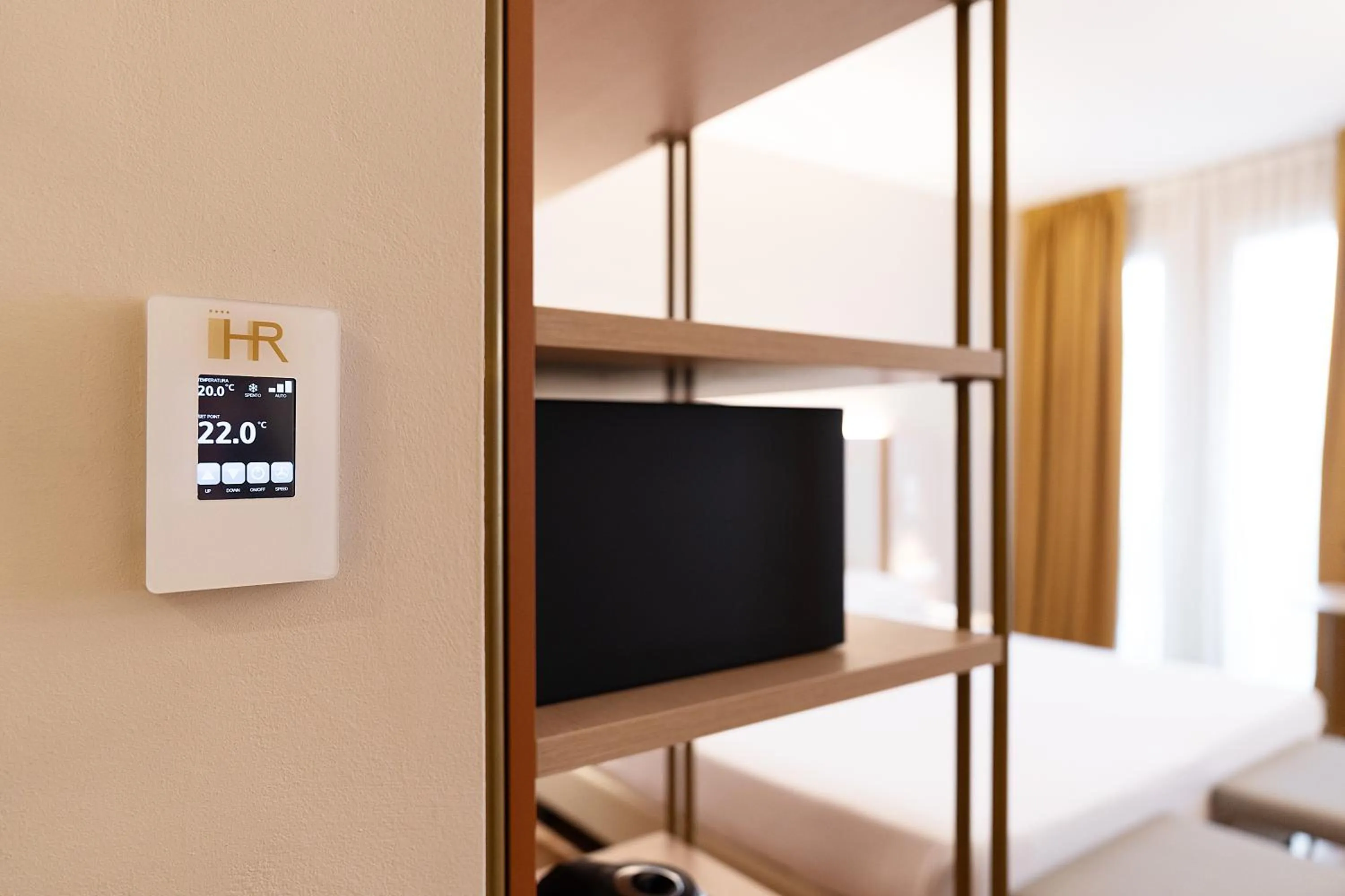 Decorative detail, Bed in Hotel Raffaello