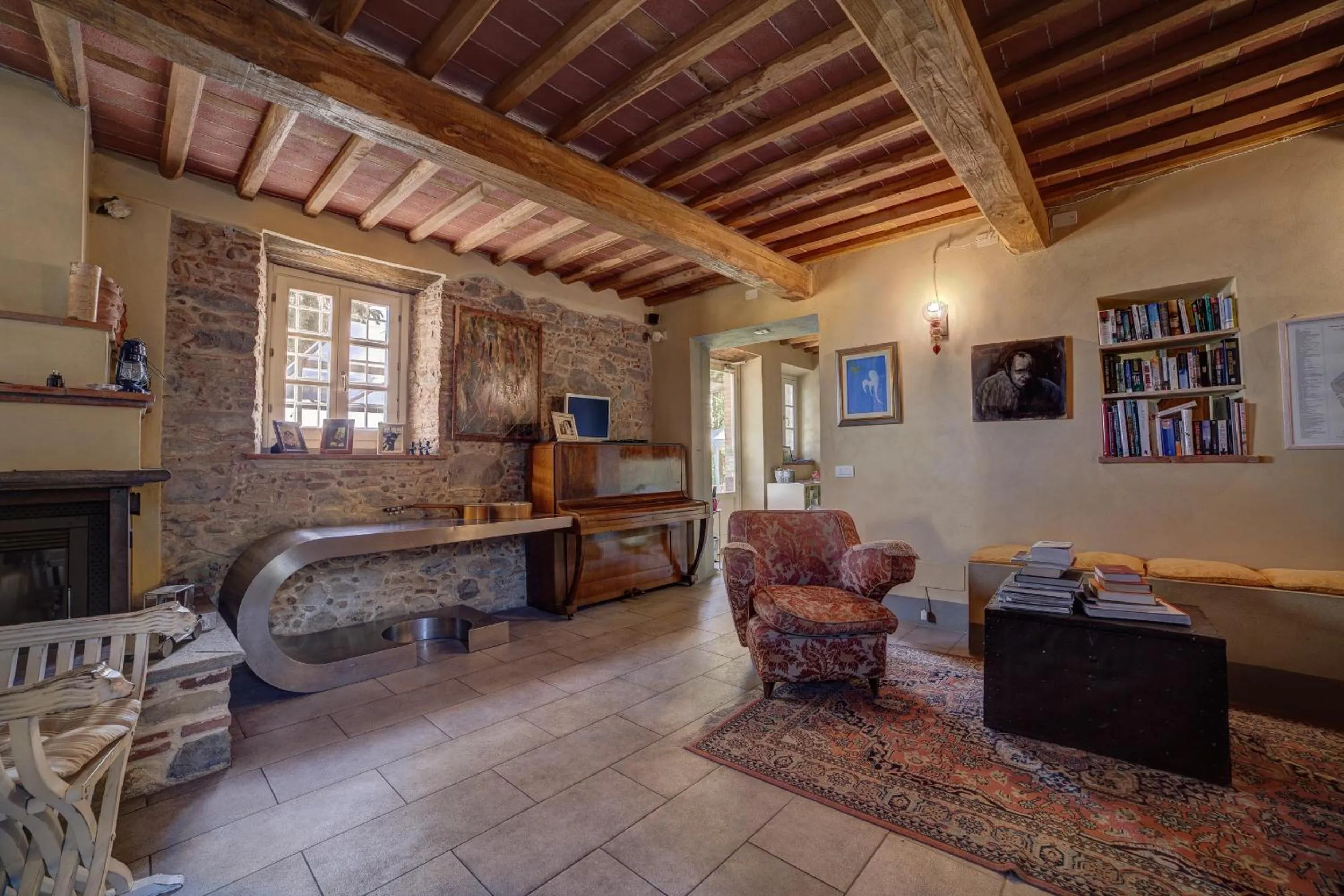 Communal lounge/ TV room in Relais Del Lago